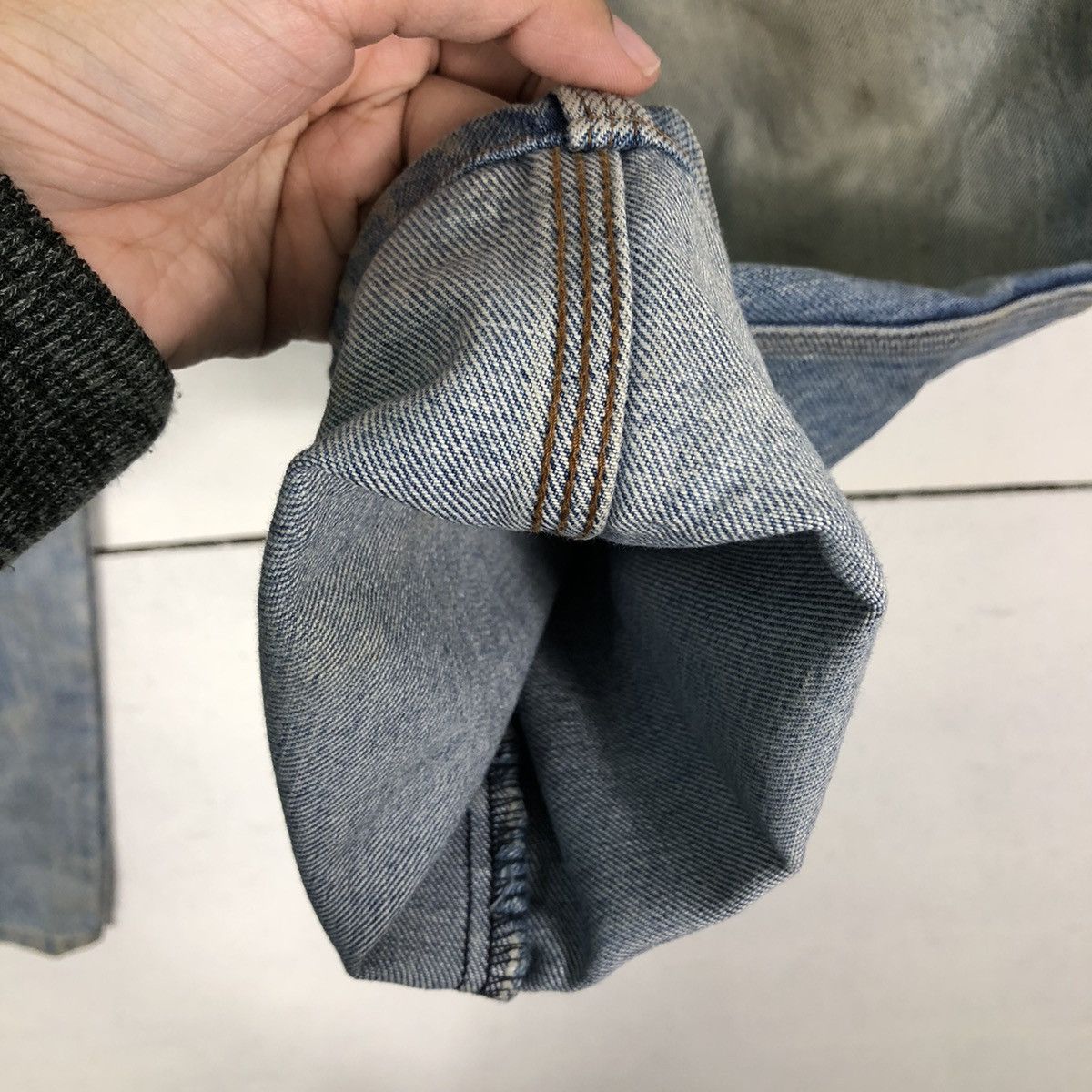 Levi's 🔥80’s Vintage Levi’s 636 Distressed Denim Jeans Size US 30 / EU 46 - 11 Thumbnail