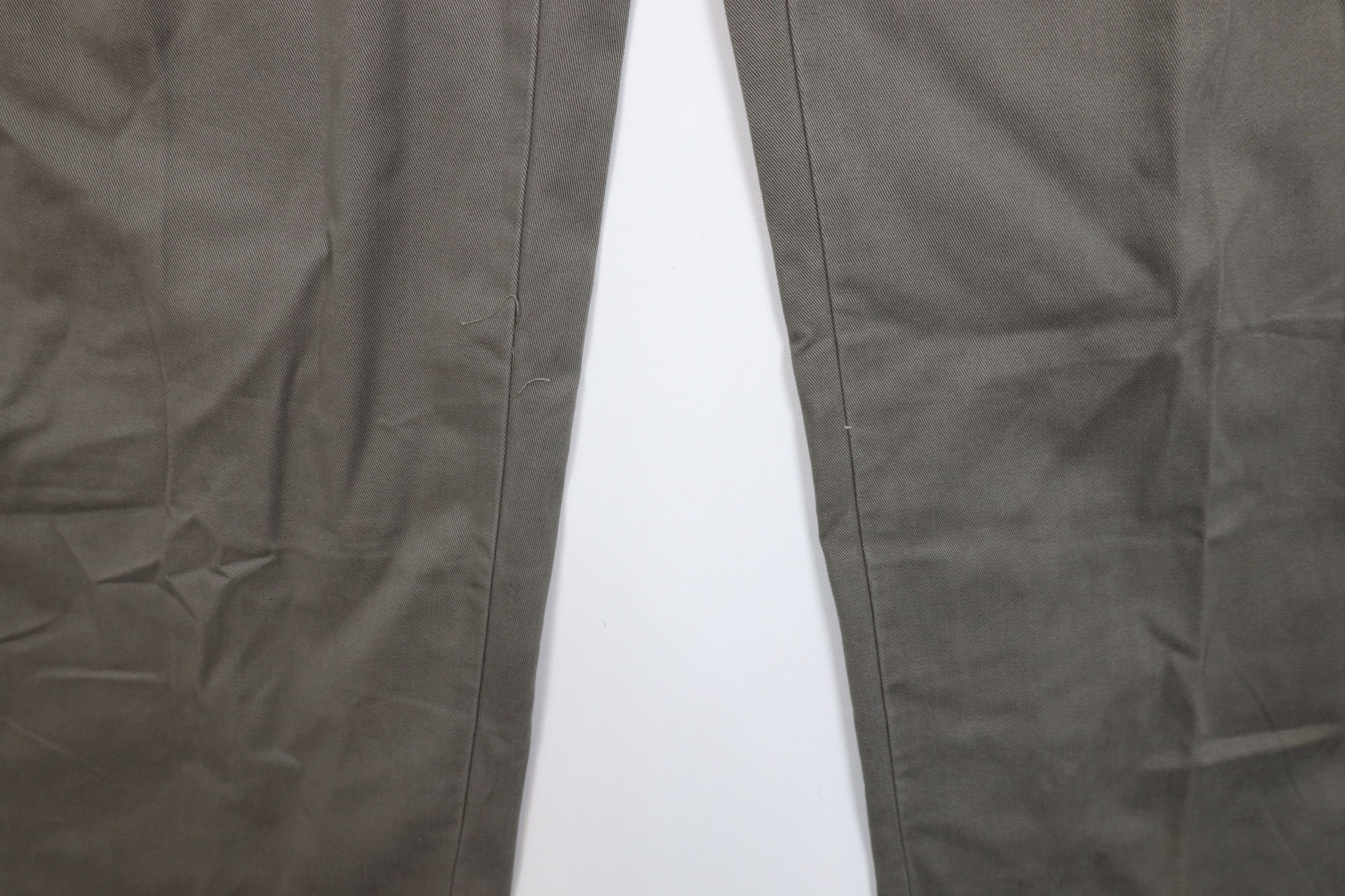 Ralph Lauren Vintage 90s Ralph Lauren Wide Leg Chino Pants Gray Cotton Size US 34 / EU 50 - 6 Thumbnail