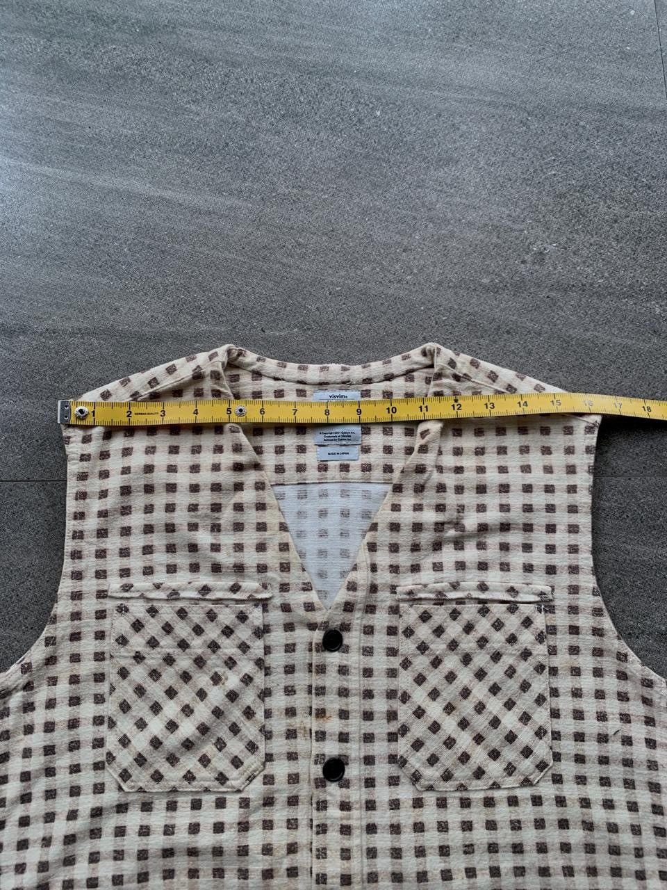 Visvim FREE TAX! Shadow Plaid Sleeveless Shirt Size US M / EU 48-50 / 2 - 14 Thumbnail