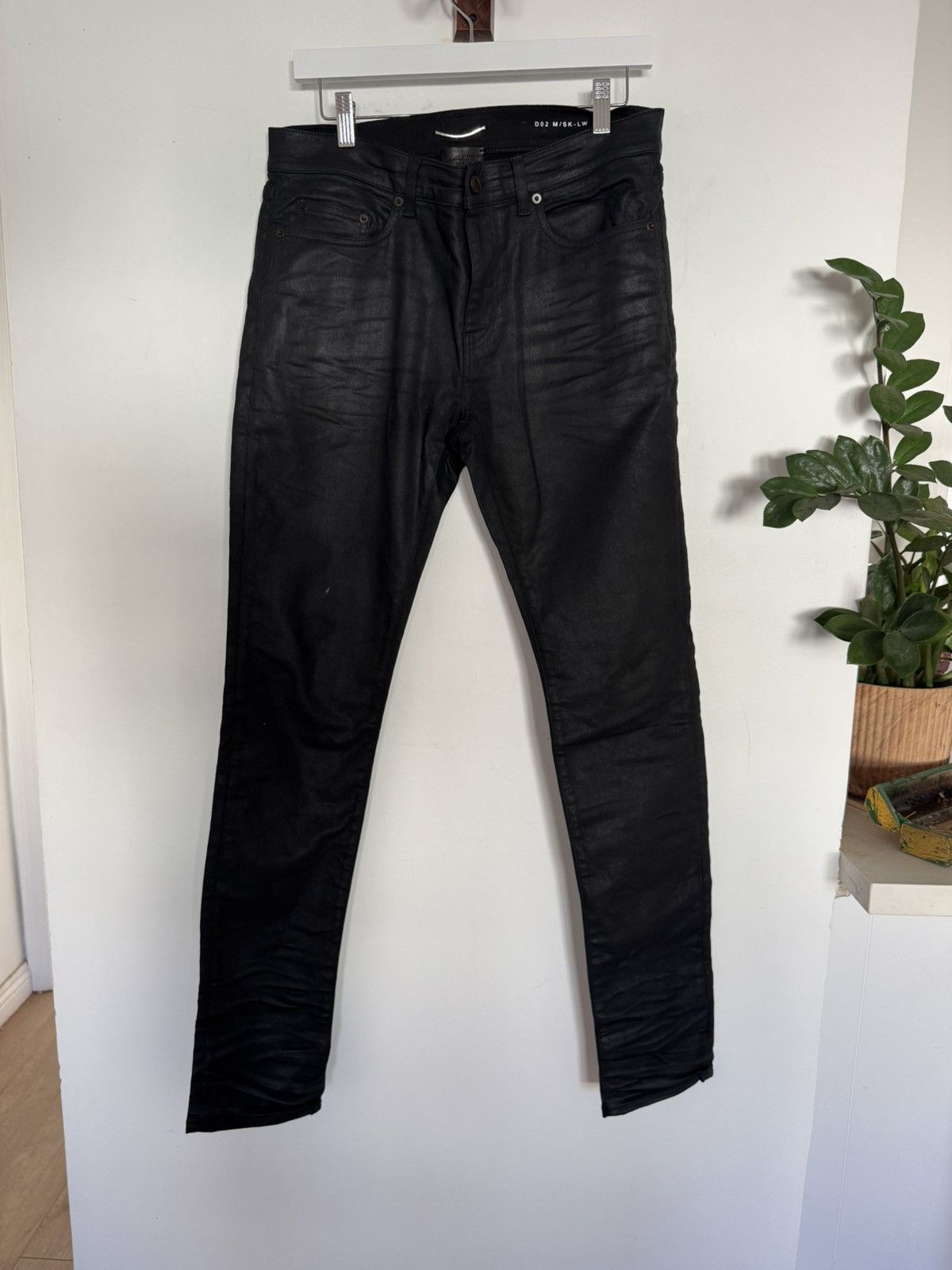 Saint Laurent Paris Waxed Nightrider D02 Denim Size US 32 / EU 48 - 1 Thumbnail
