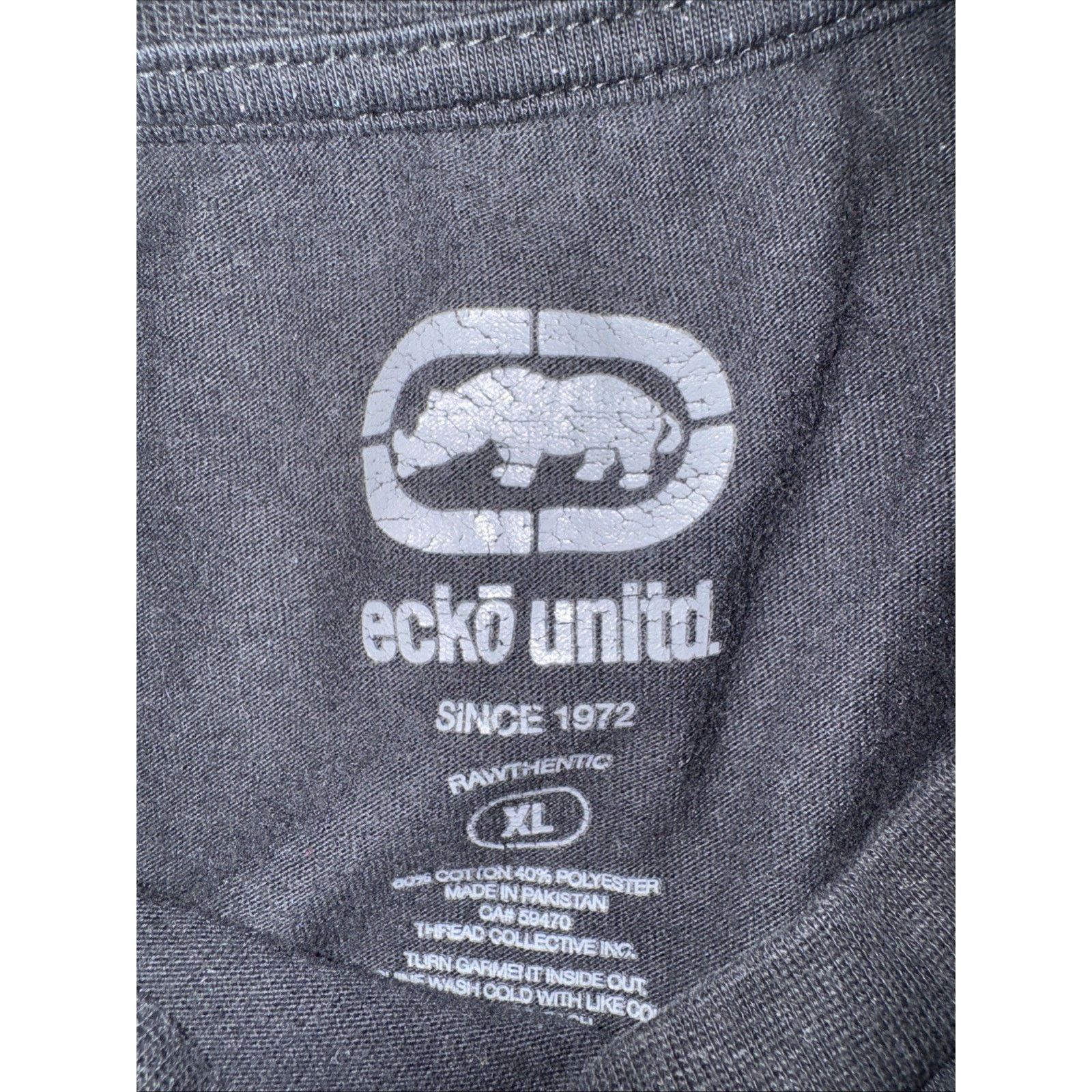 Ecko Unltd. × Vintage Ecko Unltd Graphic T-Shirt Black XL 22x28 Streetwear HipHop Size US XL / EU 56 / 4 - 3 Thumbnail