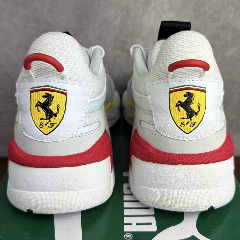 Ferrari × Puma NEW Puma RS-X Trophy Scuderia Ferrari White Rosso 370581-01 Size US 9.5 / EU 42-43 - 6 Thumbnail