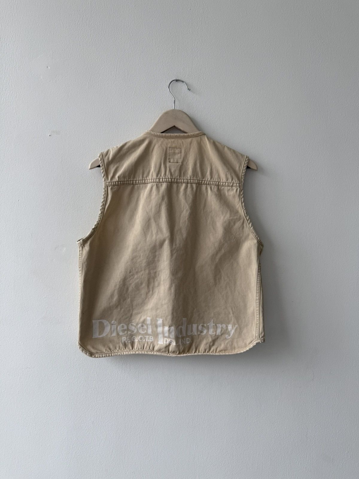 Diesel Vintage RARE Diesel RR55 Big Logo Industry Vest Size US S / EU 44-46 / 1 - 2 Thumbnail