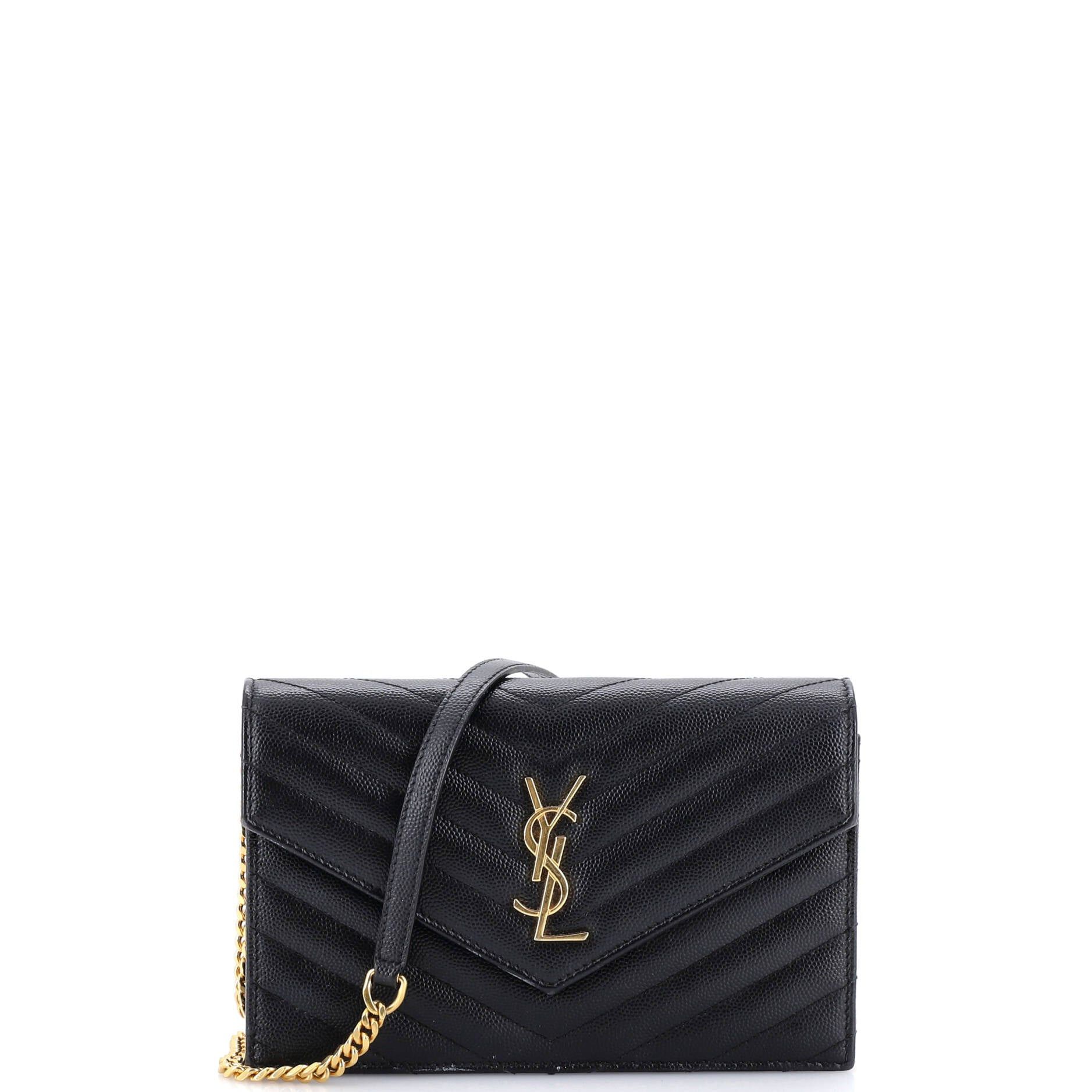 Saint Laurent Paris Classic Monogram Wallet on Chain Size ONE SIZE - 1 Thumbnail