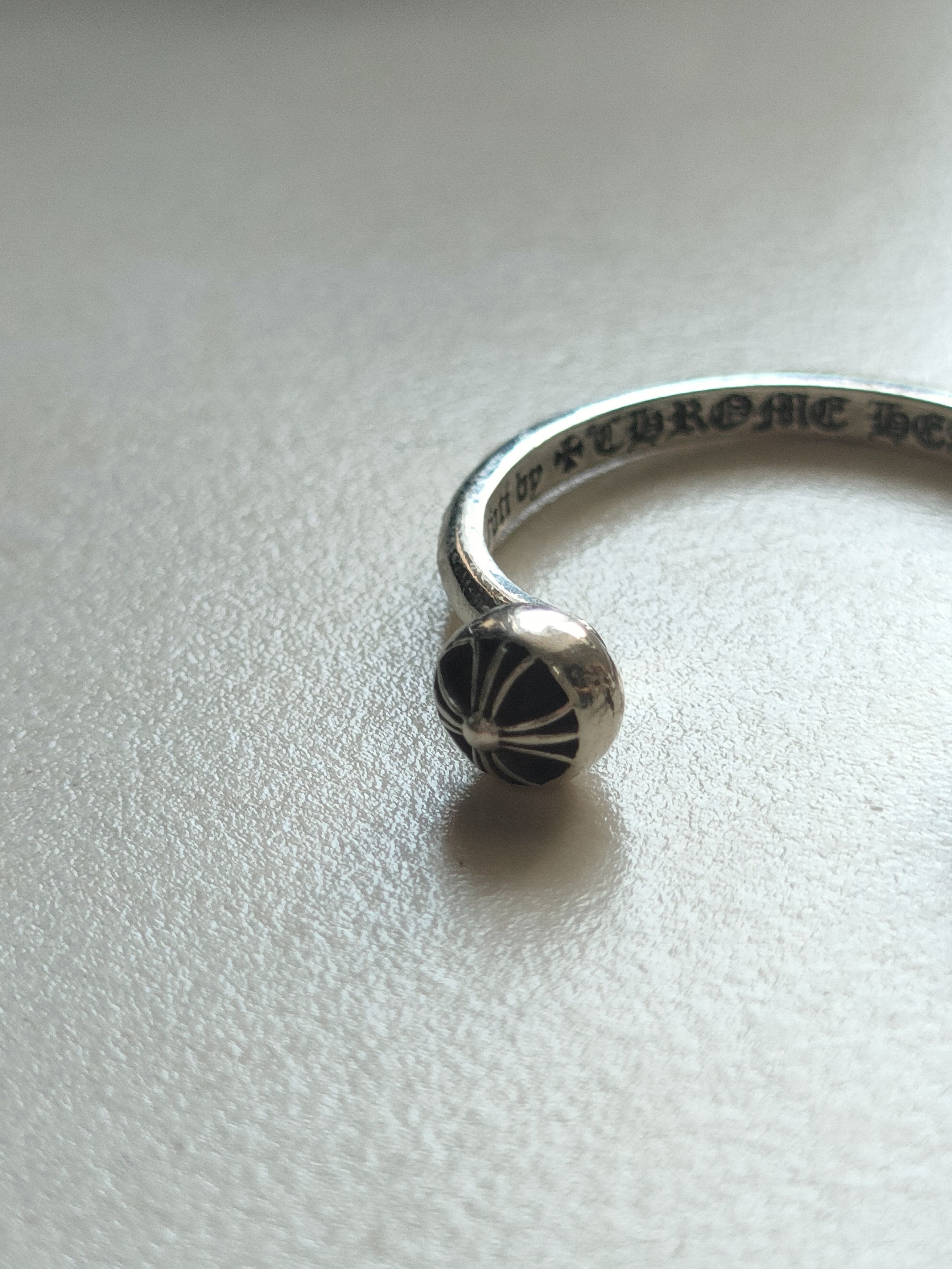 Chrome Hearts Chrome Hearts Silver Foti Bubblegum Cross Ring Size ONE SIZE - 9 Thumbnail