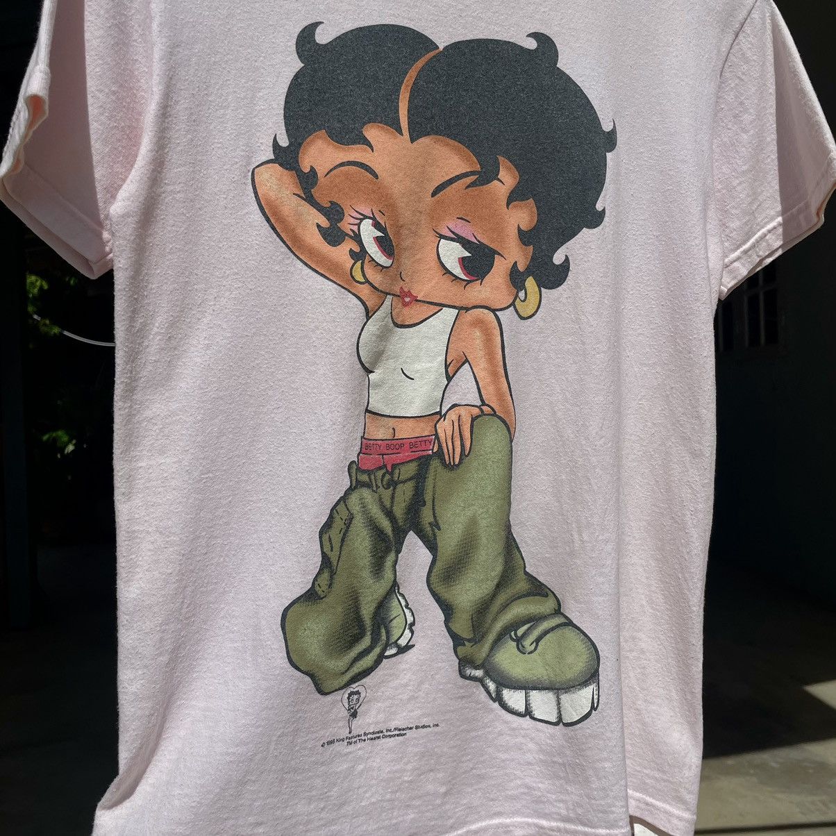 Vintage 🇺🇸VINTAGE 1996 BETTY BOOP HIP HOP MIRROR CARTOON NUDE T-SHIRT Size S / US 4 / IT 40 - 4 Thumbnail