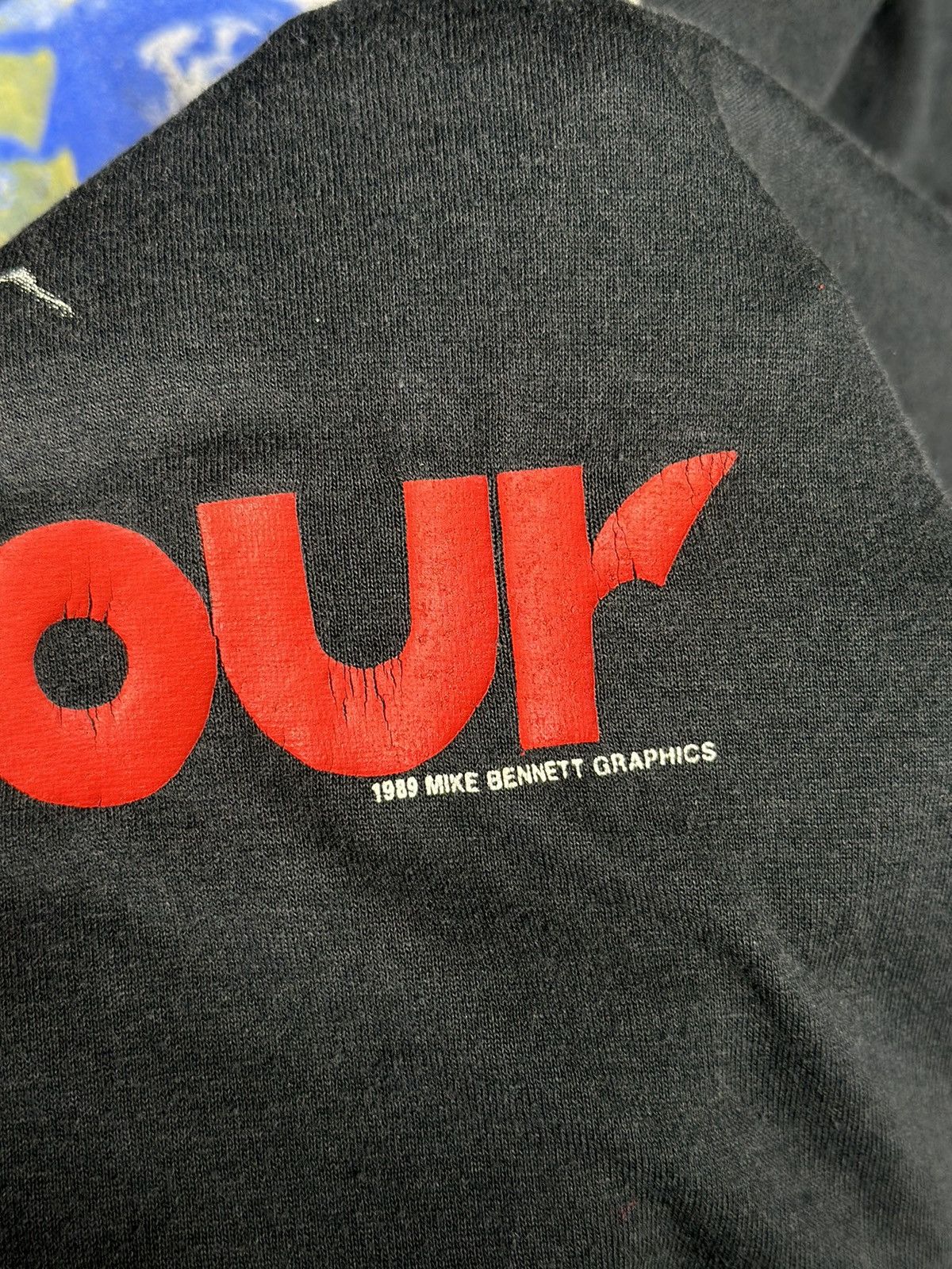 Vintage RARE!! Vintage 80s Jesus Christ 2nd World Tour Black T Shirt Size US M / EU 48-50 / 2 - 10 Thumbnail