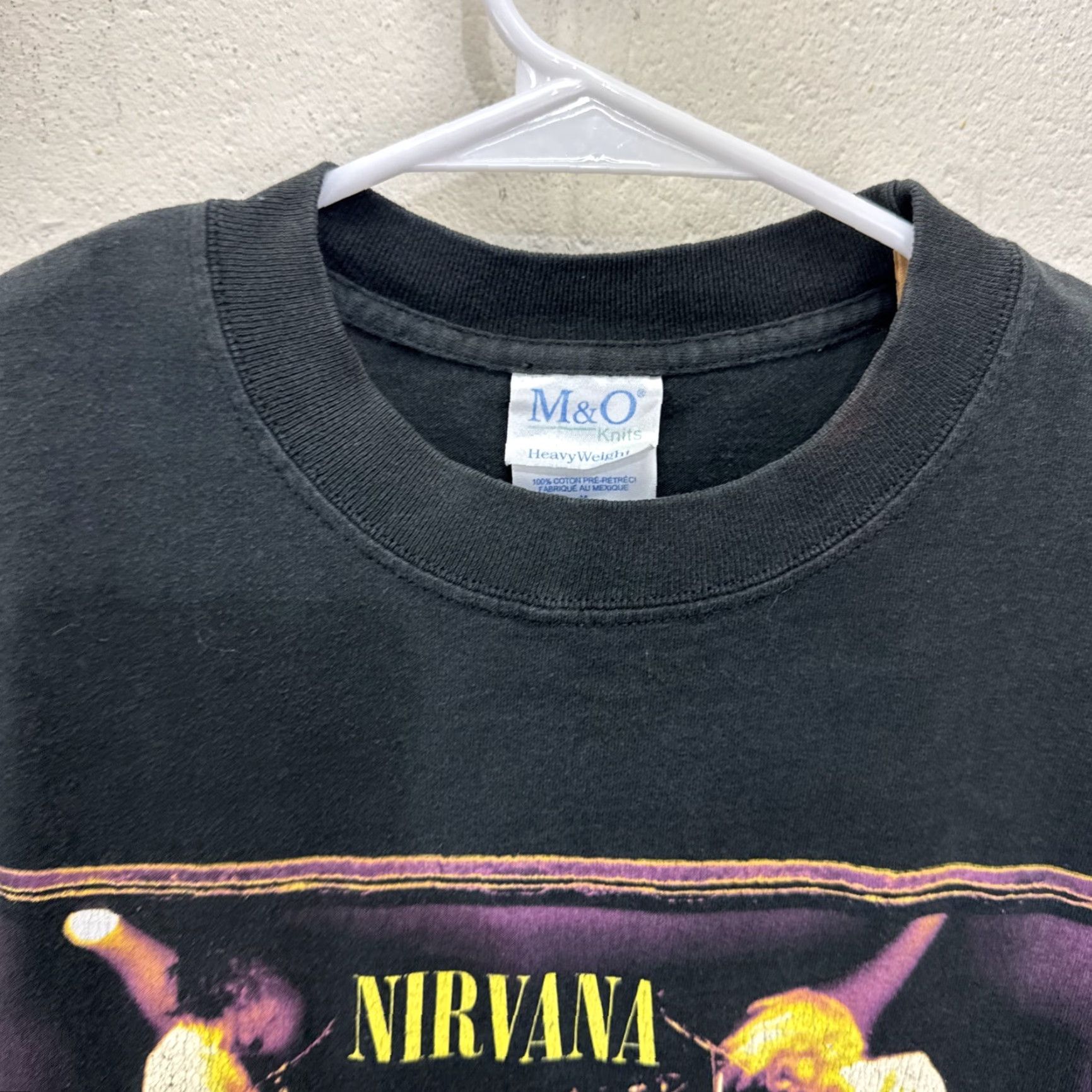 Vintage Vintage Nirvana Band T-Shirt Men Medium Black 90s Grunge Music Logo Graphic Tee Size US M / EU 48-50 / 2 - 4 Thumbnail