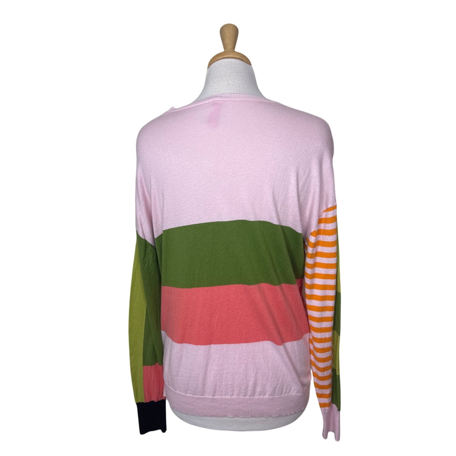 Other ZACKET & PLOVER Colorblock Diagonal Stripe Crewneck Sweater Size L / US 10 / IT 46 - 6 Thumbnail