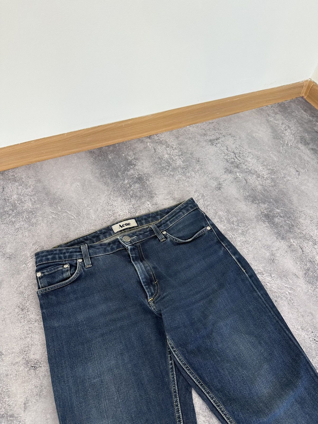 Acne Studios Vintage Acne Studios Avant Garde Washed Denim Designer Jeans Size US 30 / EU 46 - 5 Thumbnail