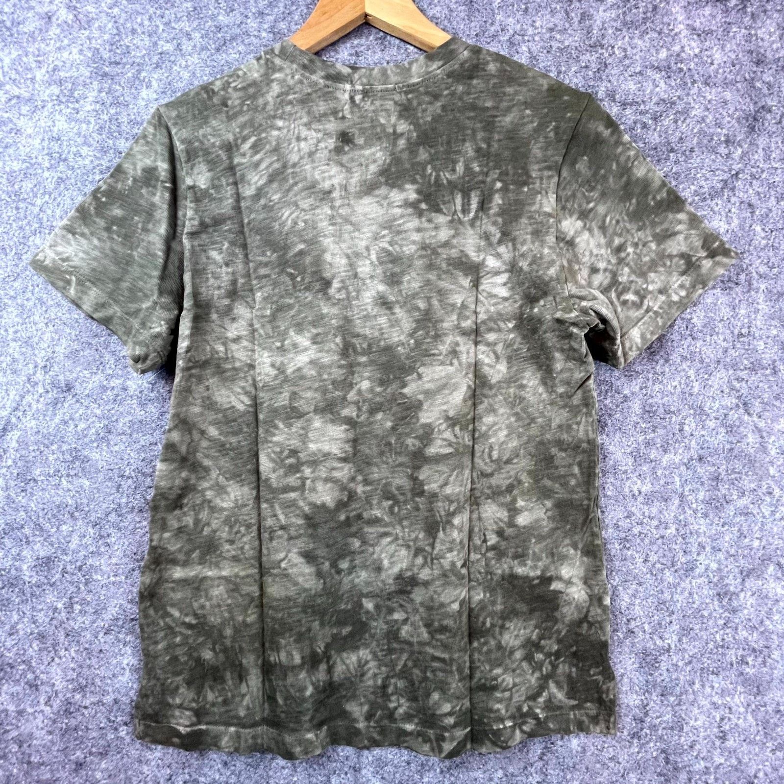 COTTONCITIZEN Cotton Citizen Presley T-Shirt Mens Small Grey Green Tie Dye Size US S / EU 44-46 / 1 - 2 Thumbnail