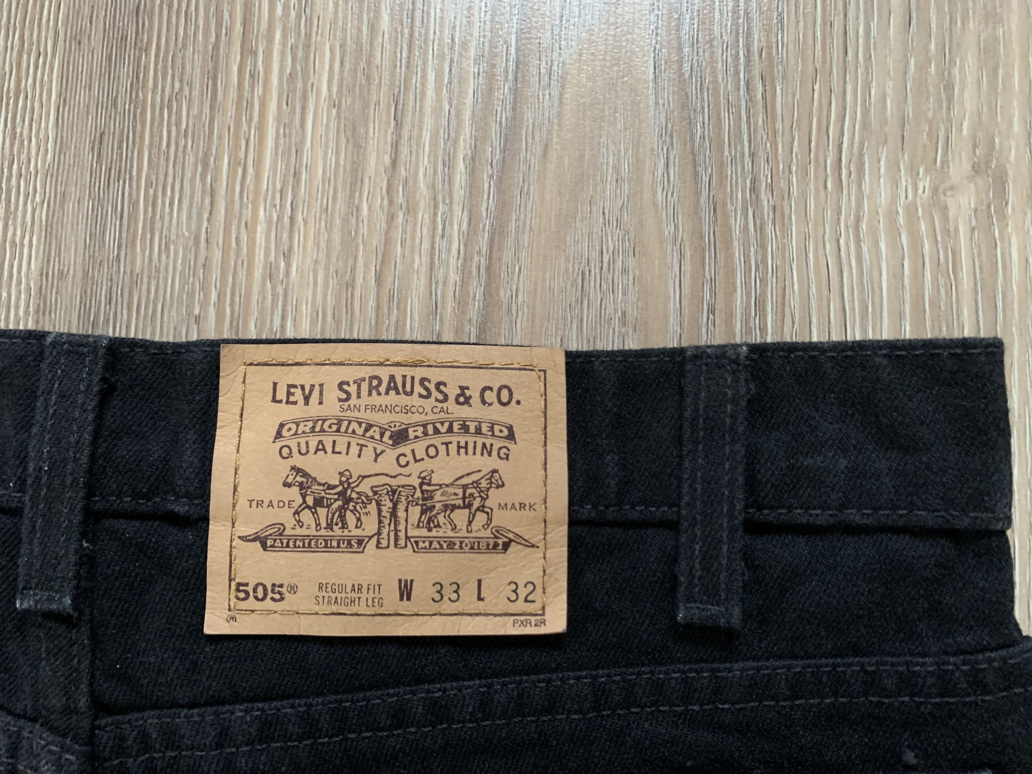 Levi's × Levi's Vintage Clothing × Vintage Levi's 505 Regular Fit Vintage Black Jeans Size US 33 - 7 Thumbnail