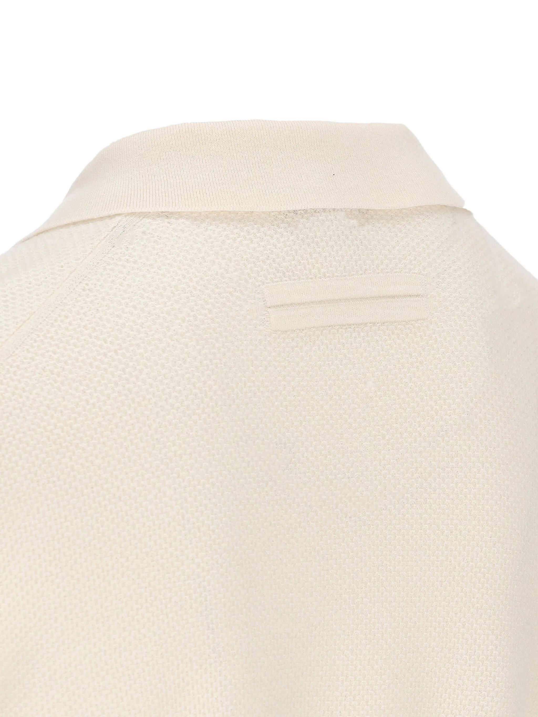 Ermenegildo Zegna o1s1rm1125 Long-sleeve Polo Shirt in White Size US M / EU 48-50 / 2 - 3 Thumbnail