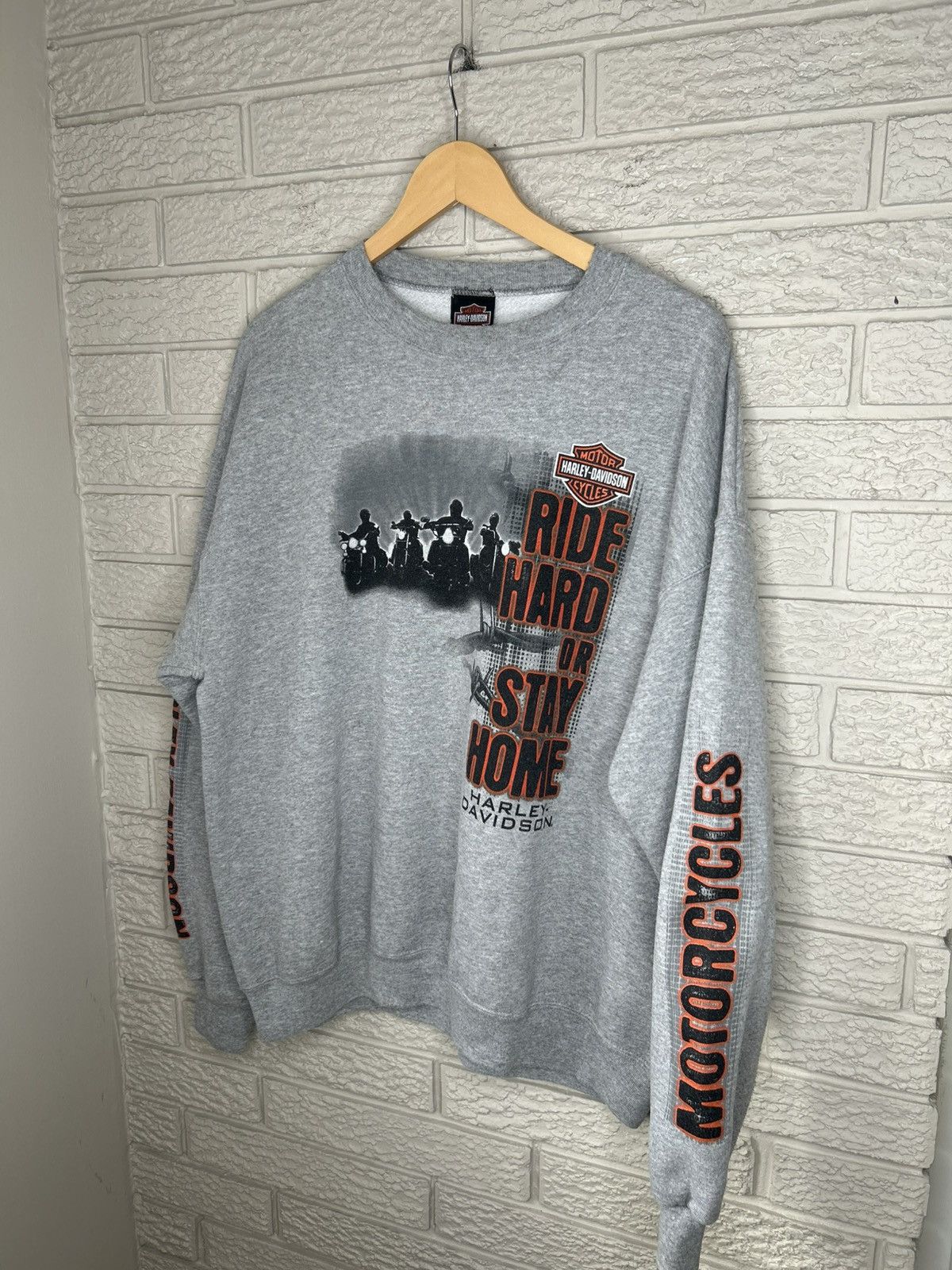 Harley Davidson Vintage Harley Davidson Sleeve Print Crewneck Size US XL / EU 56 / 4 - 5 Thumbnail
