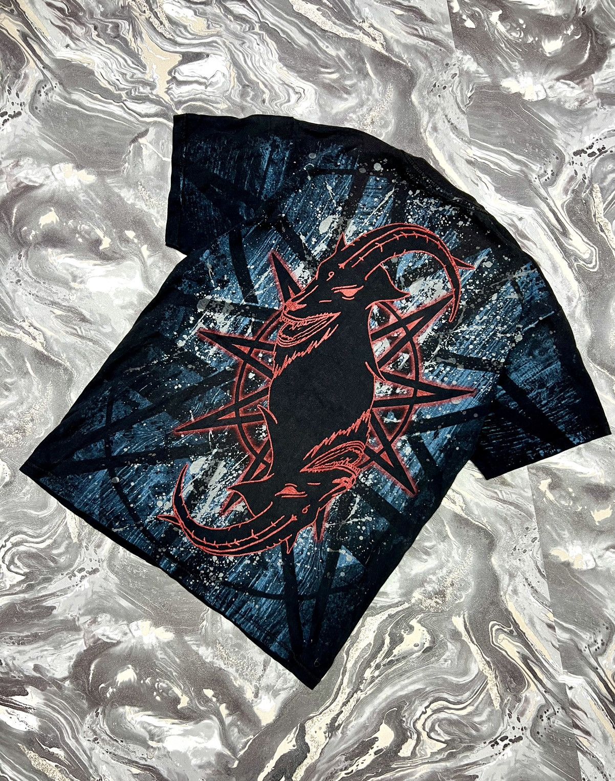 Band Tees × Slipknot Rare Overprint Slipknot Heavy Metal Band Tee Fullprint Hype Size US M / EU 48-50 / 2 - 2 Thumbnail