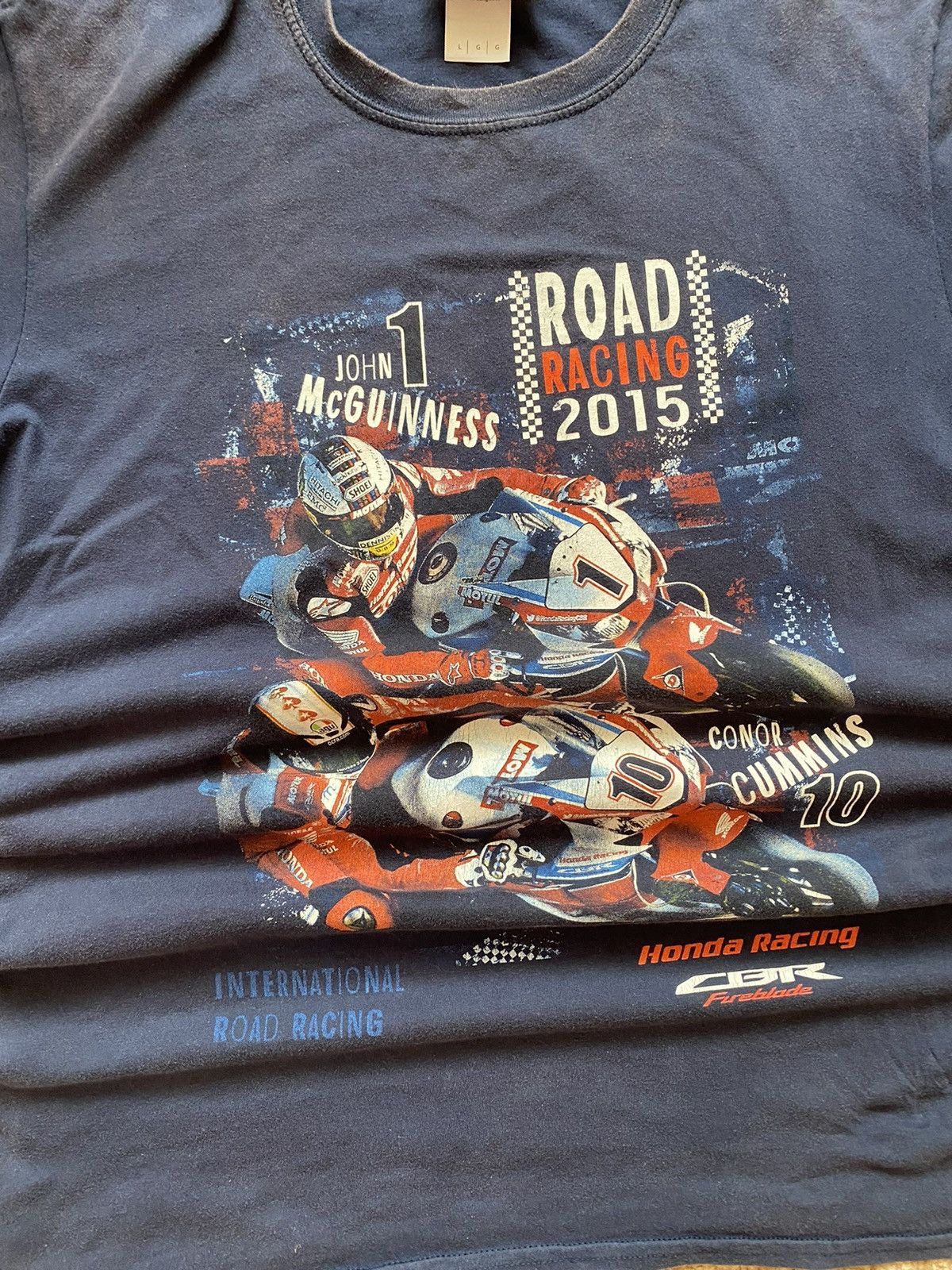 Honda × Vintage Honda 2015 International Road Racing T-shirt Size US L / EU 52-54 / 3 - 2 Thumbnail