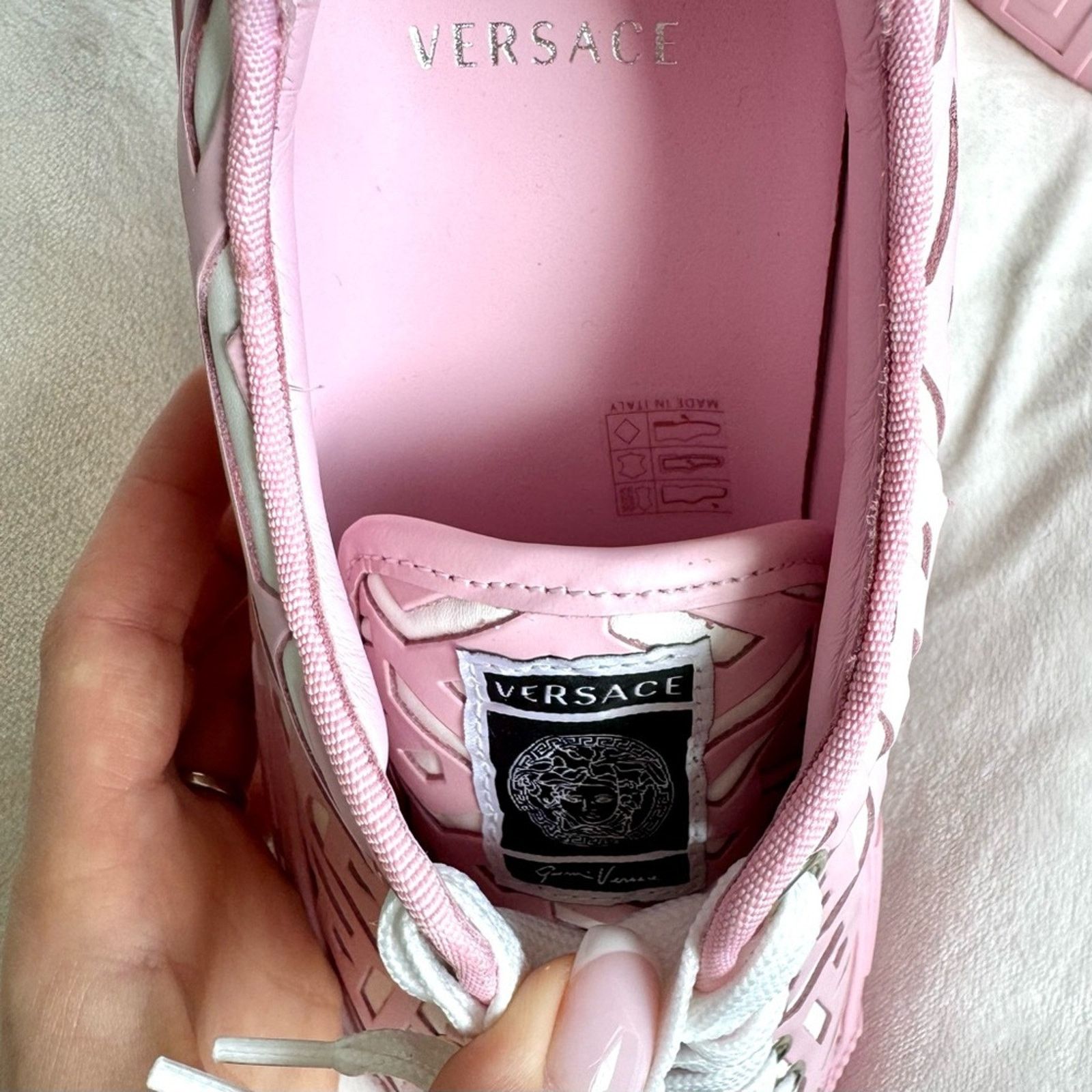 Versace New! VERSACE Shoes, Size 41, Unisex, Versace Greca Lasercut Size US 9 / IT 39 - 7 Thumbnail