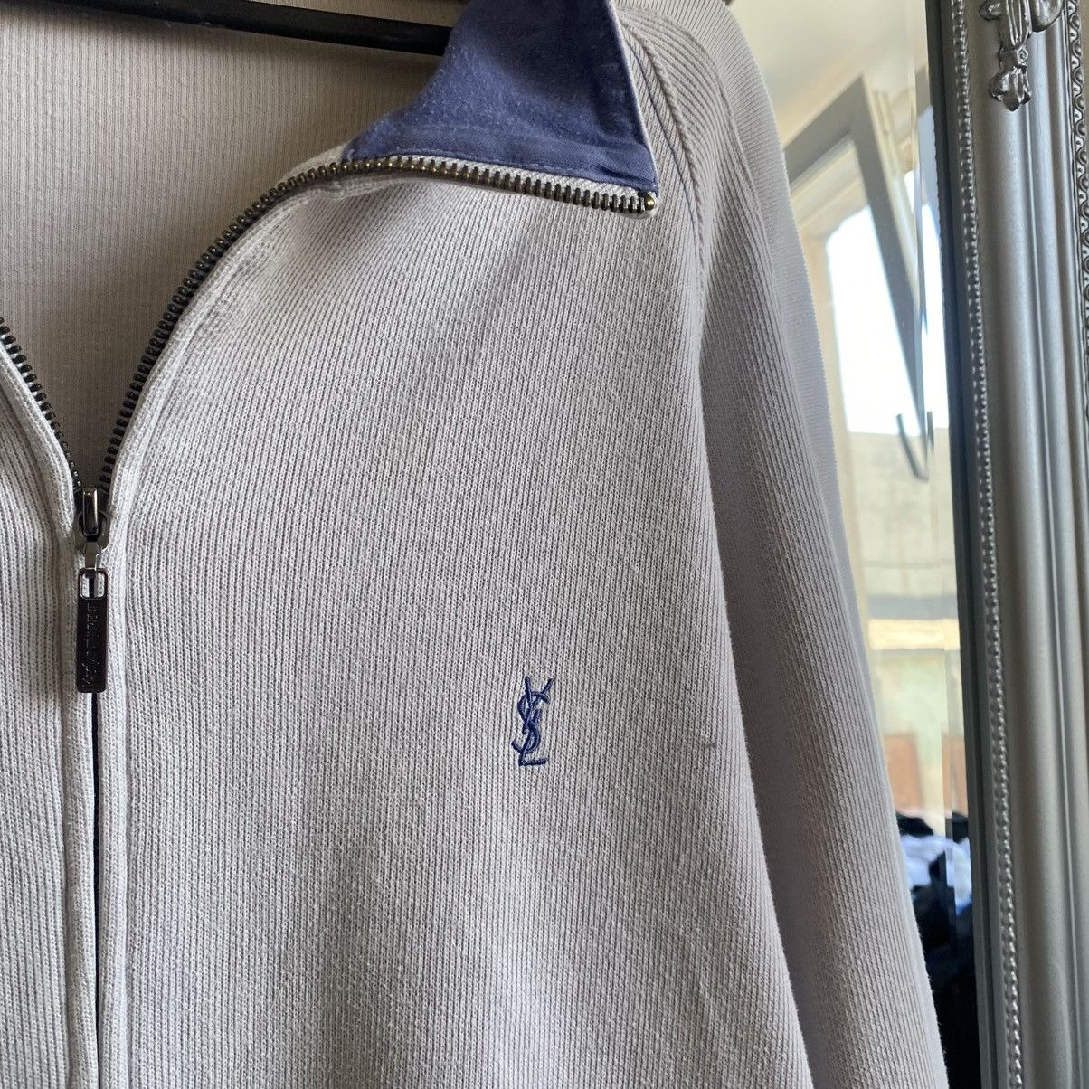 Yves Saint Laurent Vintage YSL Yves Saint Laurent Zip Up sweater Size US XL / EU 56 / 4 - 4 Thumbnail