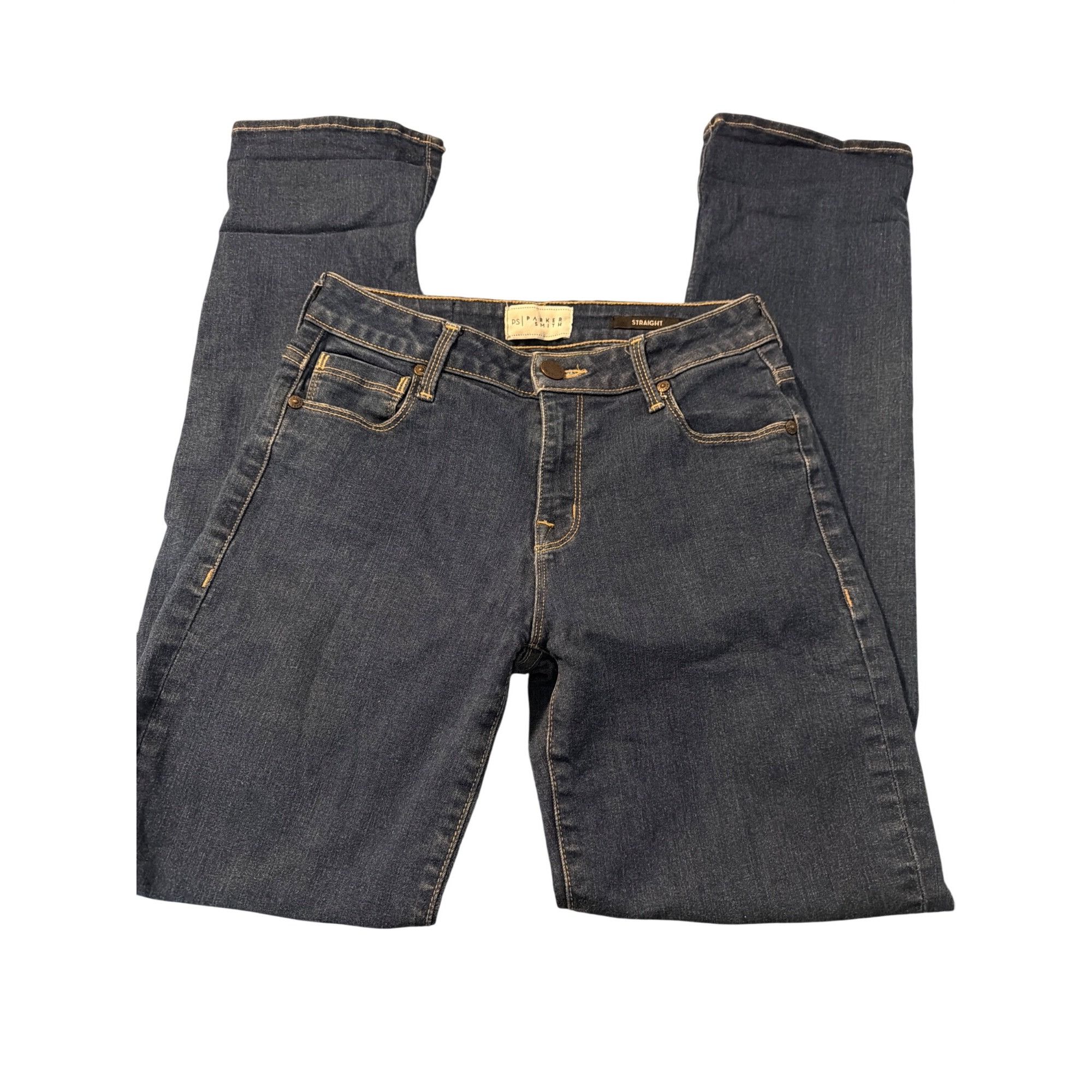 Other Parker Smith Straight Leg Denim Blue Jeans Camden Wash Made Size 25" / US 0 / IT 36 - 2 Thumbnail