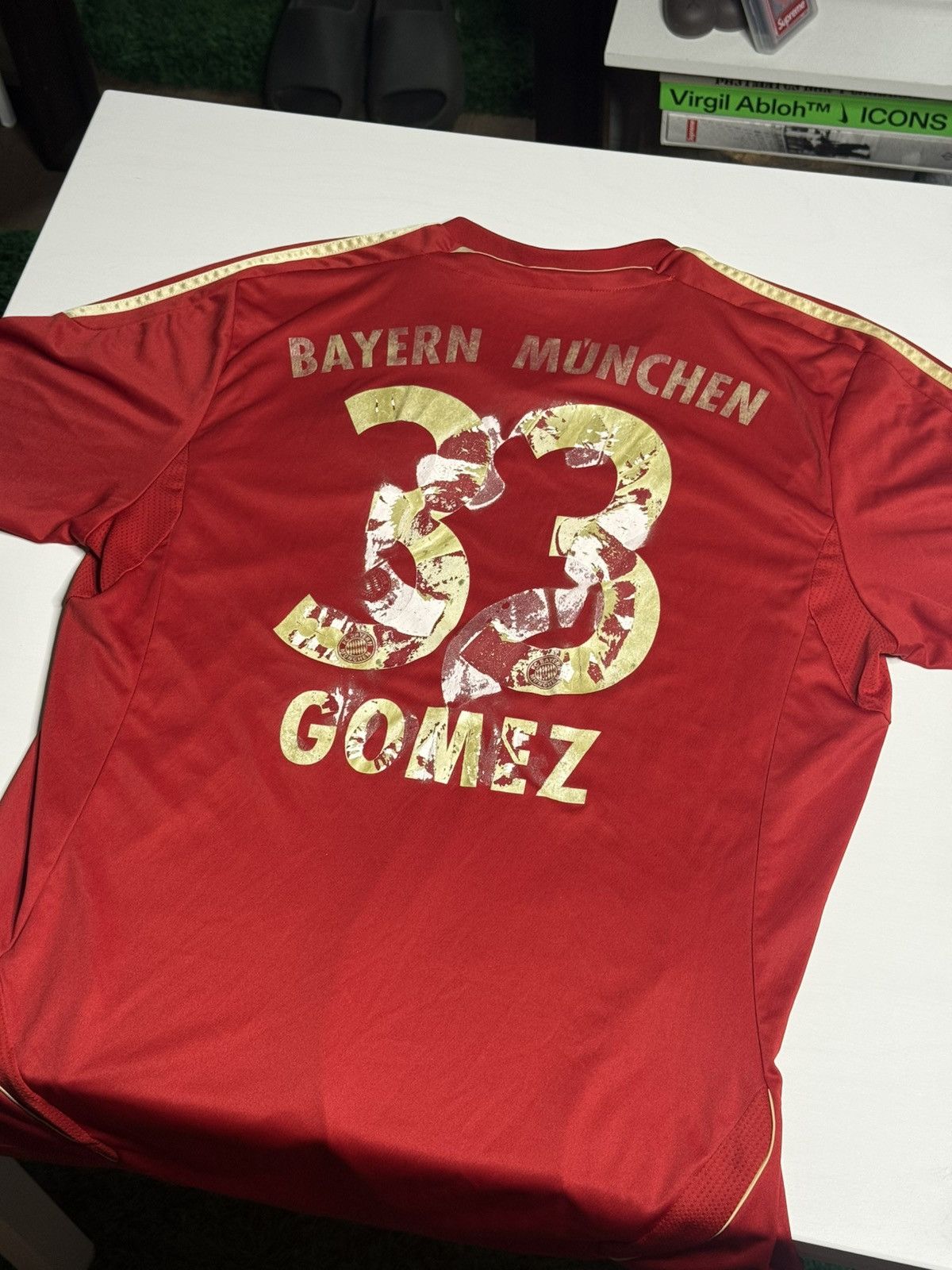Adidas 2008 Adidas Bayern Munchen "Gomez" Home Kit “Red” [L] PO Size US L / EU 52-54 / 3 - 2 Thumbnail