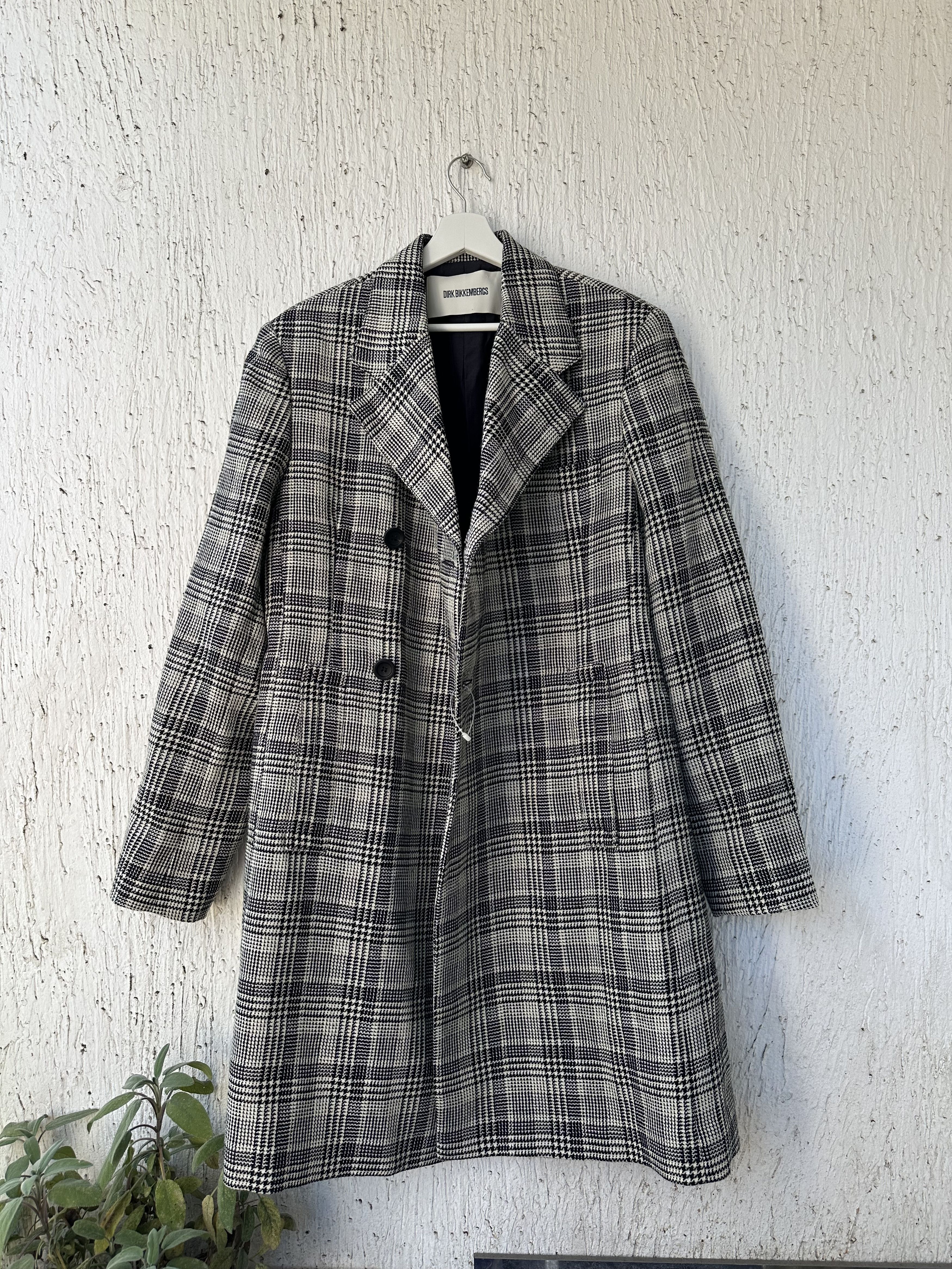 Dirk Bikkembergs BNWOT FW17 runway plaid coat Size US M / EU 48-50 / 2 - 3 Thumbnail