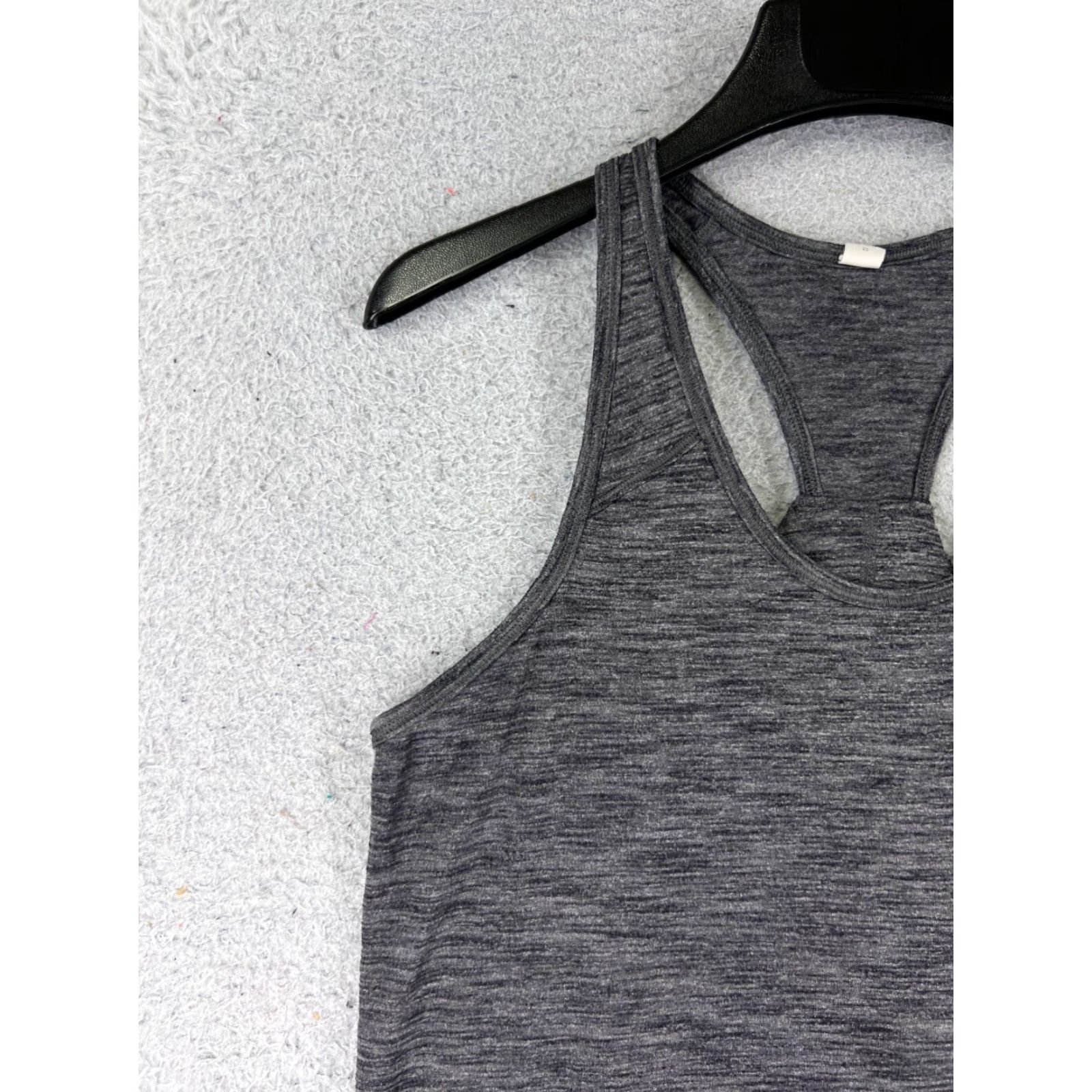 Lululemon Lululemon Shirt Women 4 Gray Essential Tank Yoga Luon Fabric Racerback W1AZOS Tank Sleeveless Gray Womens Regular XS-XL? Wait. Size S / US 4 / IT 40 - 3 Thumbnail