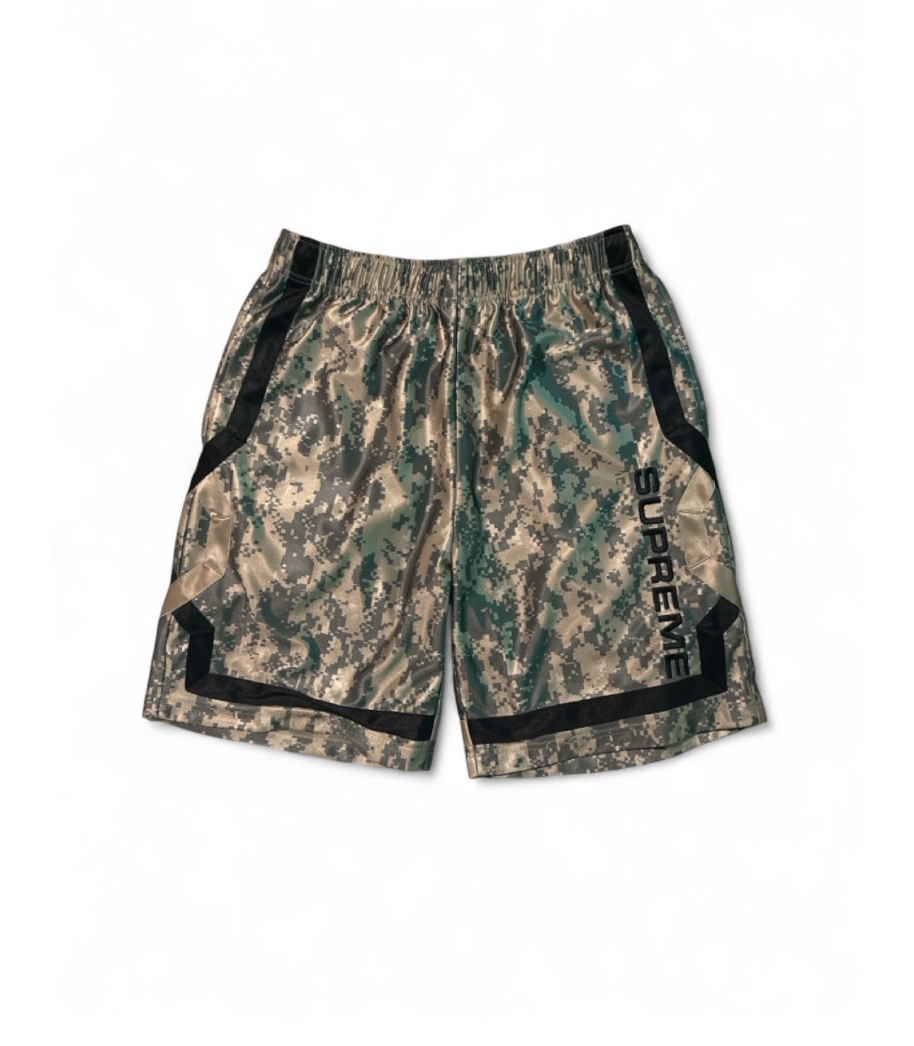 Supreme Side Pocket Basketball Shorts Woodland Camo | Grailed