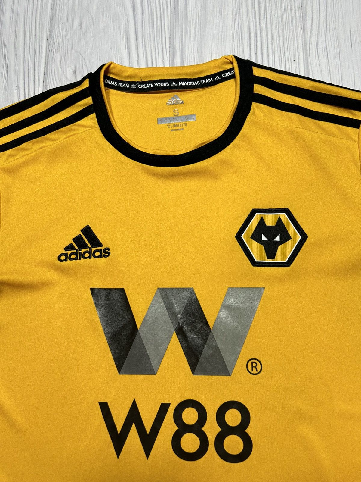 Adidas Wolverhampton 2018/19 Adidas Soccer Jersey Size S Size US S / EU 44-46 / 1 - 6 Thumbnail