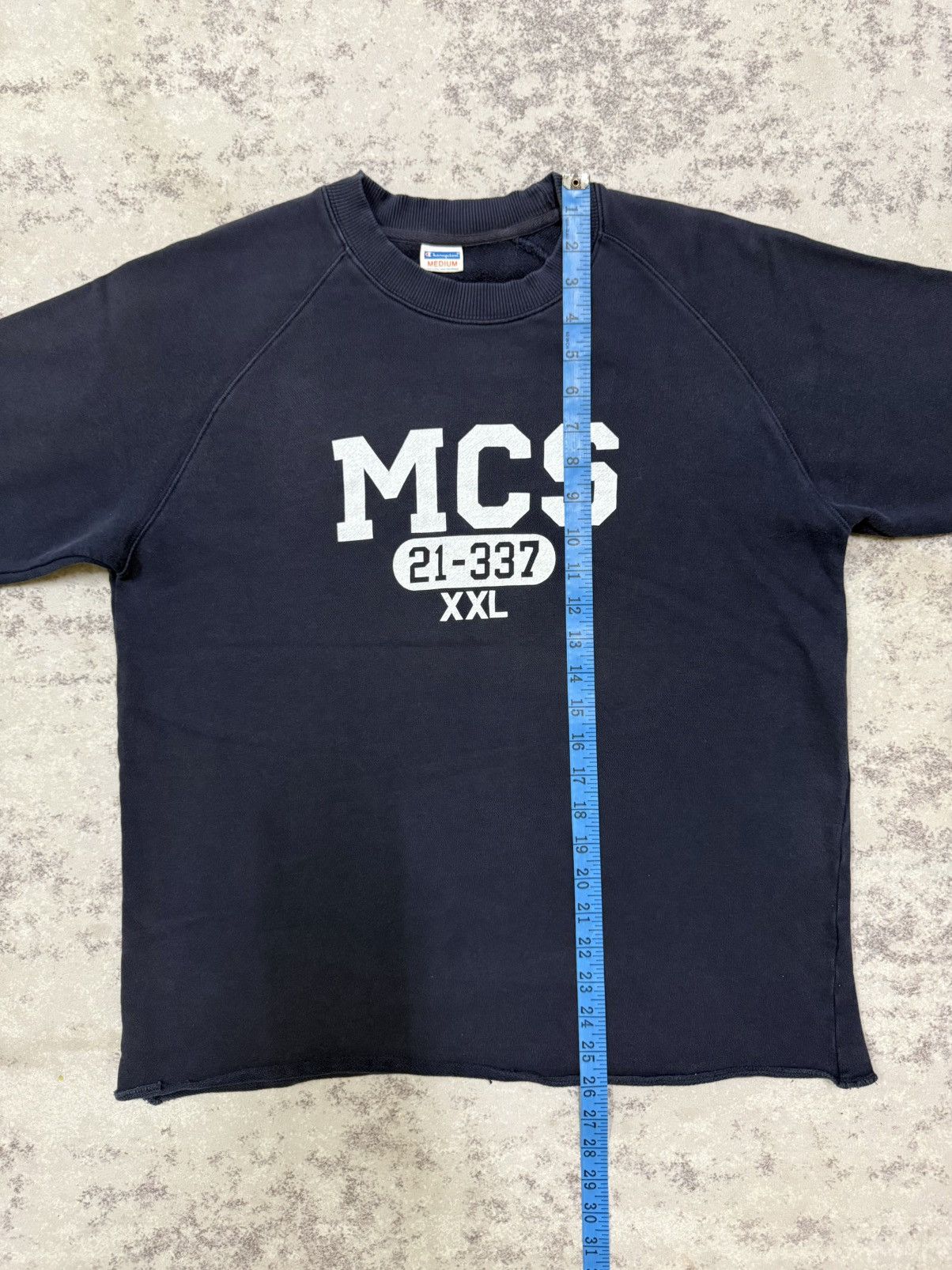 Champion Champion Navy Blue Graphic Text Sweatshirt Size US M / EU 48-50 / 2 - 14 Thumbnail