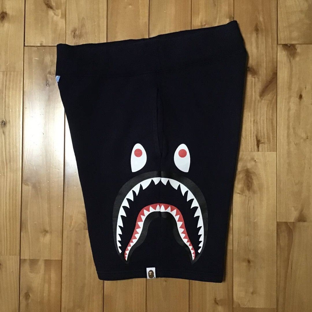 Bape BAPE Side Shark sweat shorts navy × ABC camo blue ★size M Size US 32 / EU 48 - 4 Thumbnail