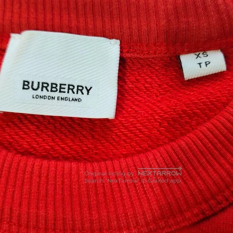 Burberry Burberry Red Sweatshirt with Logo. Size US XS / EU 42 / 0 - 4 Thumbnail