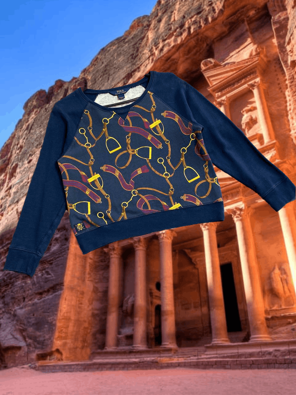 Polo Ralph Lauren Y2K streetwear Vintage Sweaters print Polo Ralph Lauren Size L / US 10 / IT 46 - 1 Thumbnail