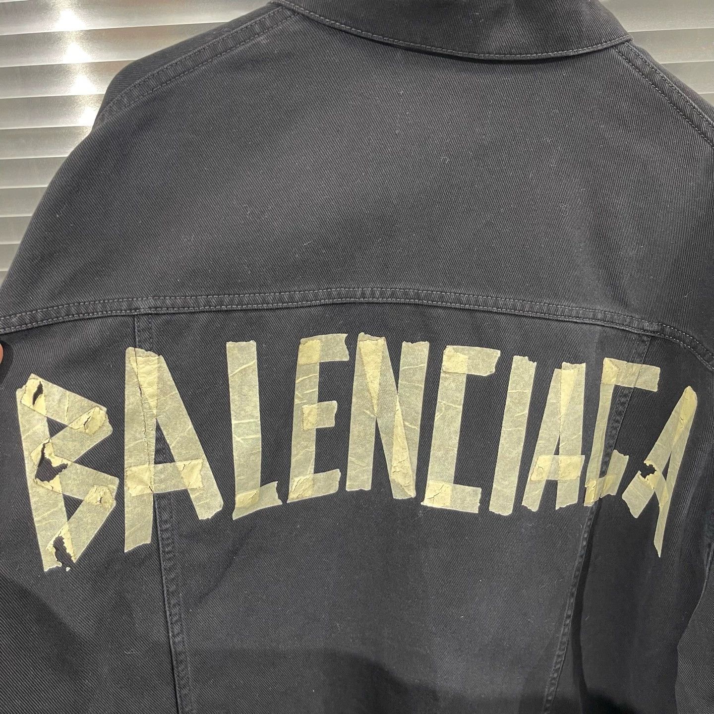 Balenciaga Balenciaga Tape Black Denim Jacket Size 1 95 New Size S / US 4 / IT 40 - 5 Thumbnail