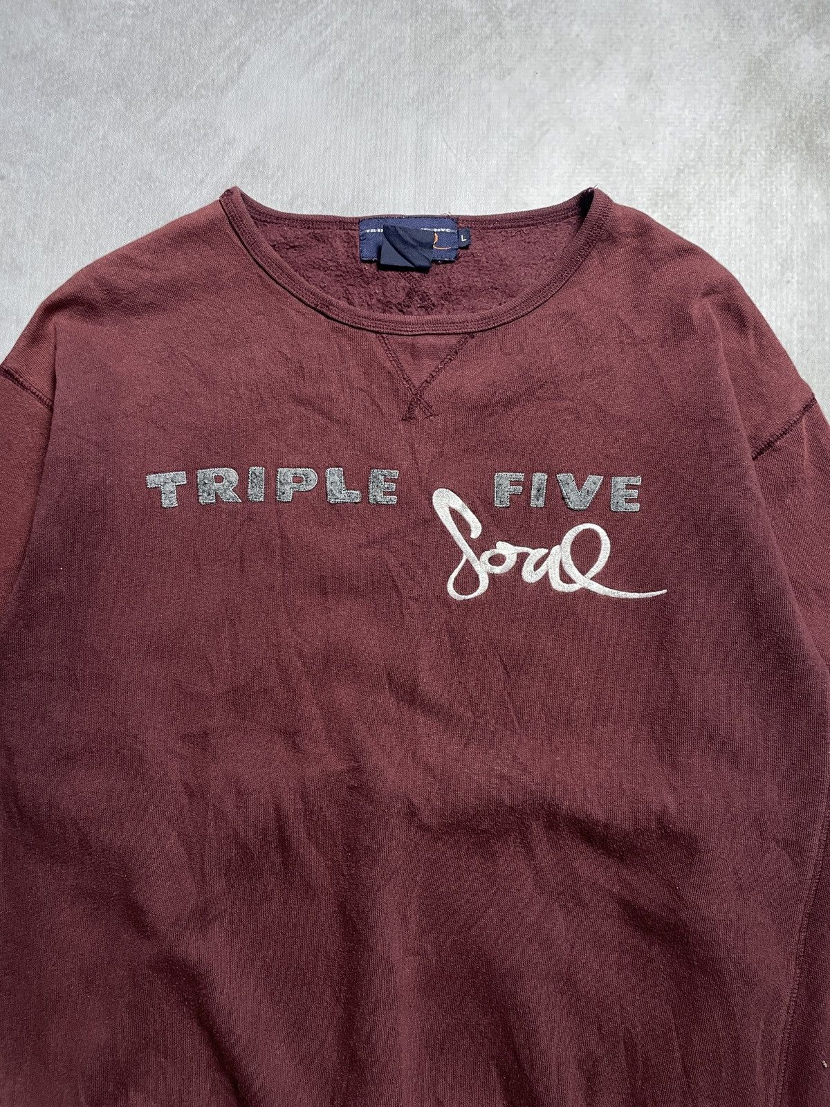 Triple 5 Soul 1990’s Tripel Five Soul NYC Fased Sweatshirt Size US L / EU 52-54 / 3 - 5 Thumbnail