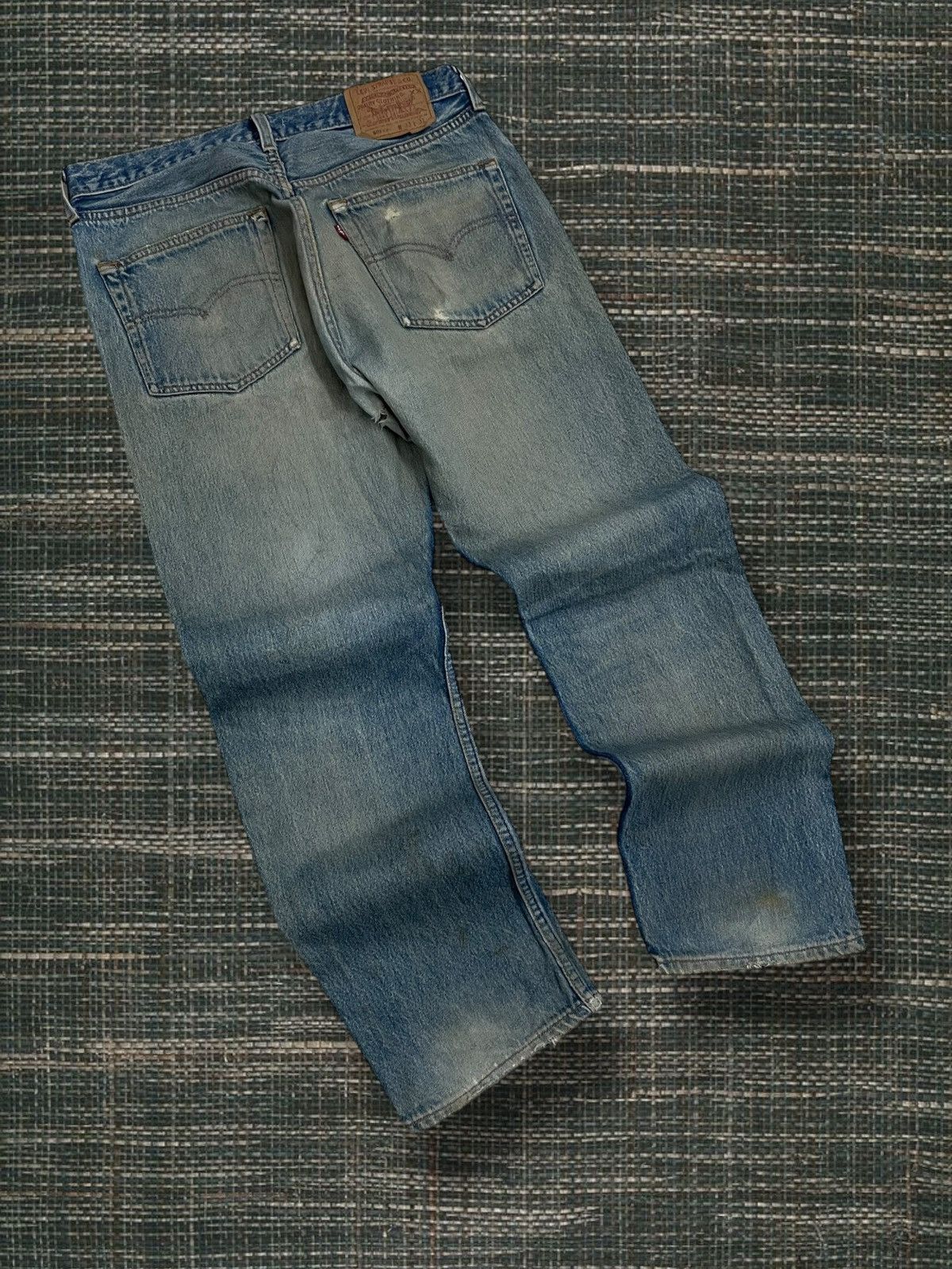 Levi's Vintage Clothing Og Vintage 1990s Designer Levis 501 Distressed Mudwash Style Size US 30 / EU 46 - 10 Thumbnail
