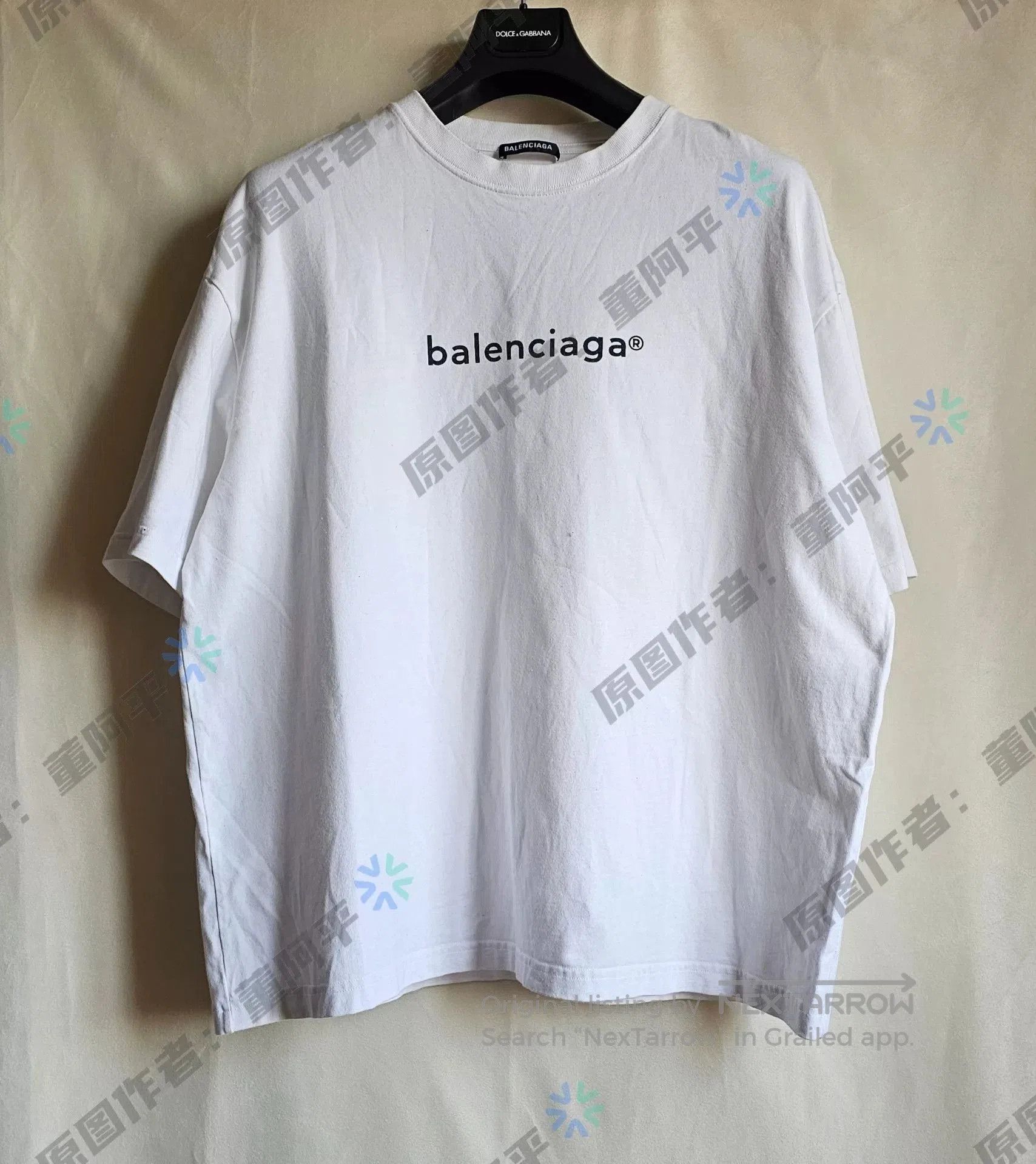 Balenciaga balenciaga white logo short sleeve t-shirt. Size US XXL / EU 58 / 5 - 1 Thumbnail