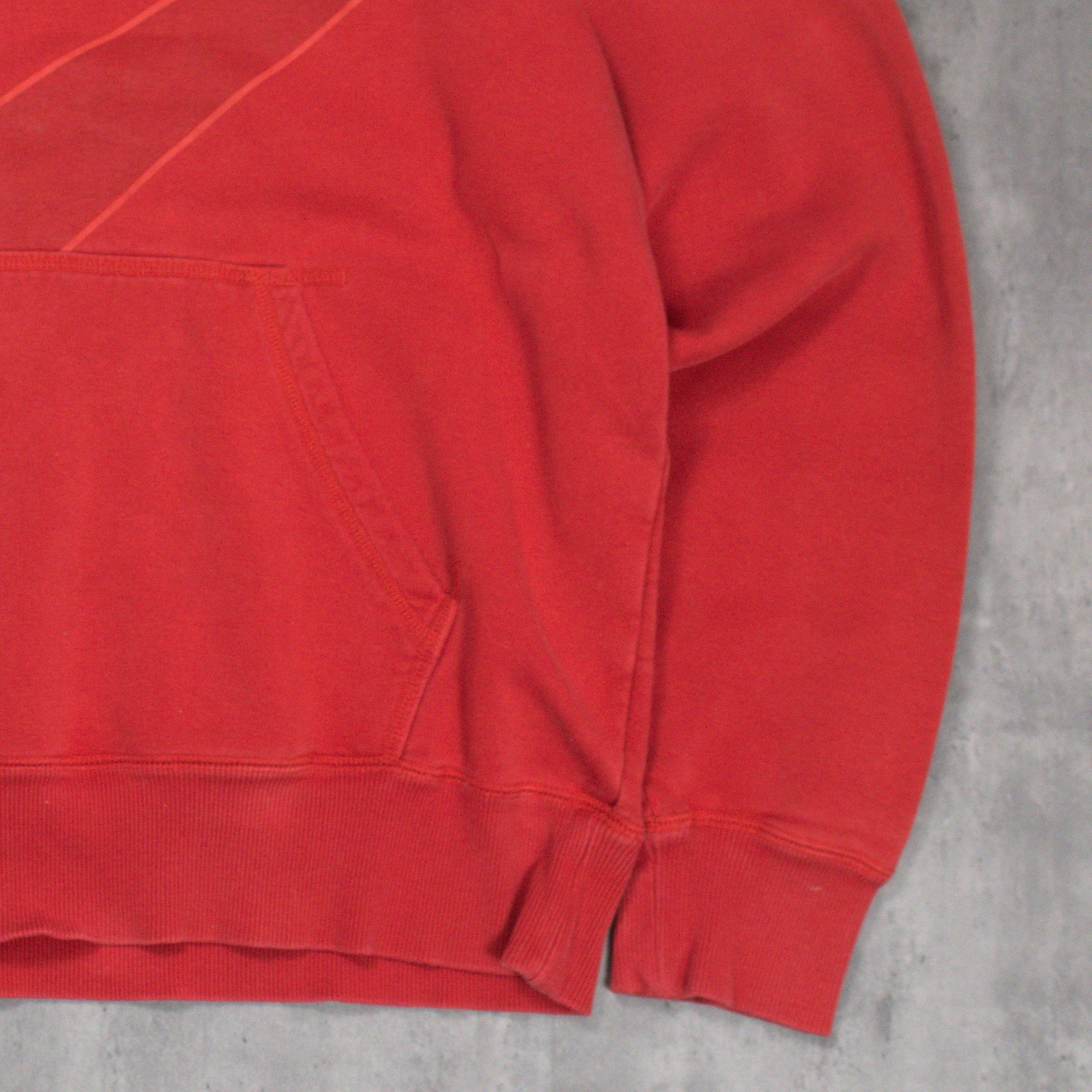 Nike Y2K 2000's 00's Nike Big Logo Baggy Oversize Red Hoodie Size US L / EU 52-54 / 3 - 3 Thumbnail