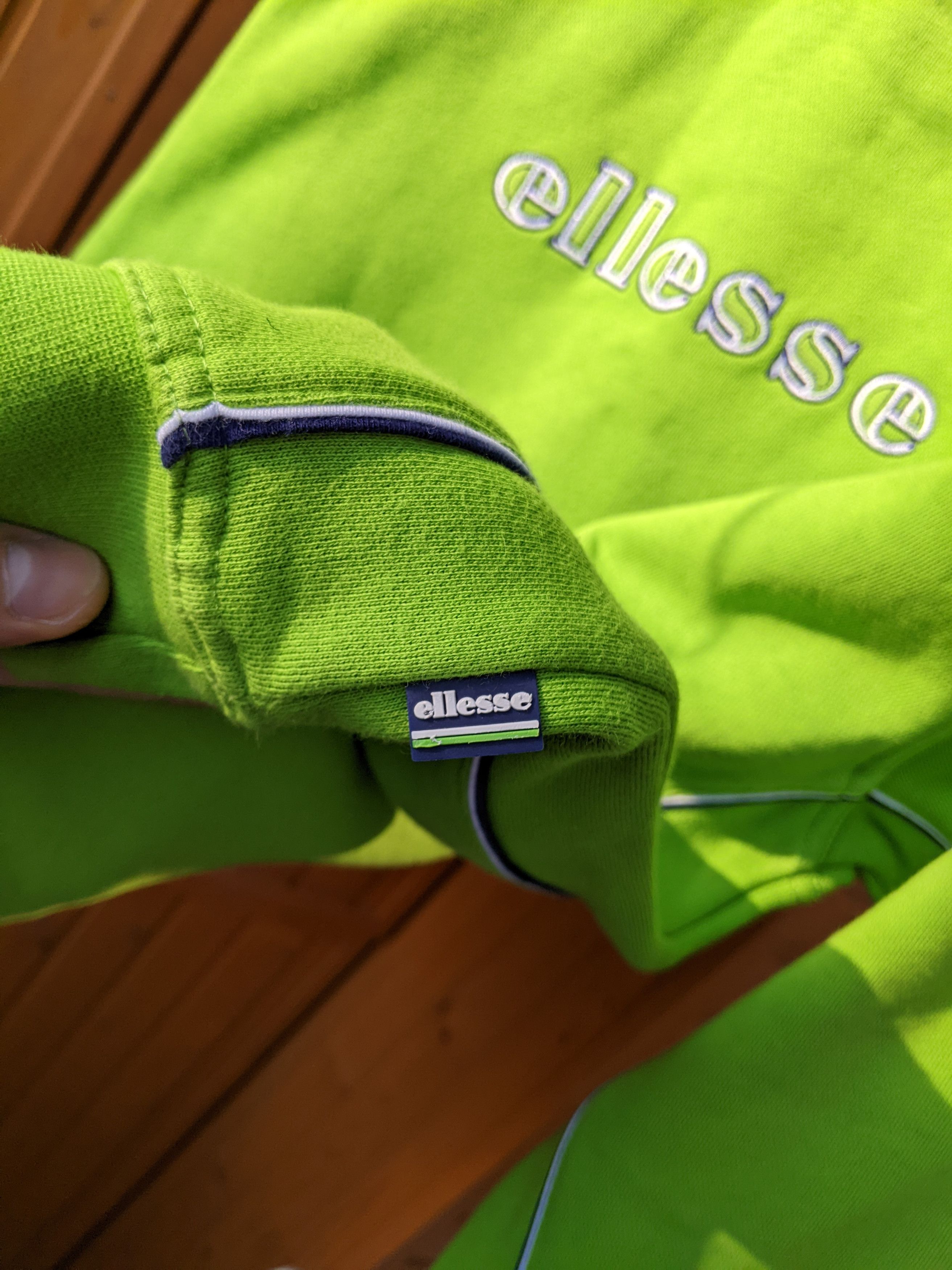 Ellesse RARE Ellesse Sweatshirt Big Logo Vintage 90s Oversize Green Size US S / EU 44-46 / 1 - 12 Thumbnail