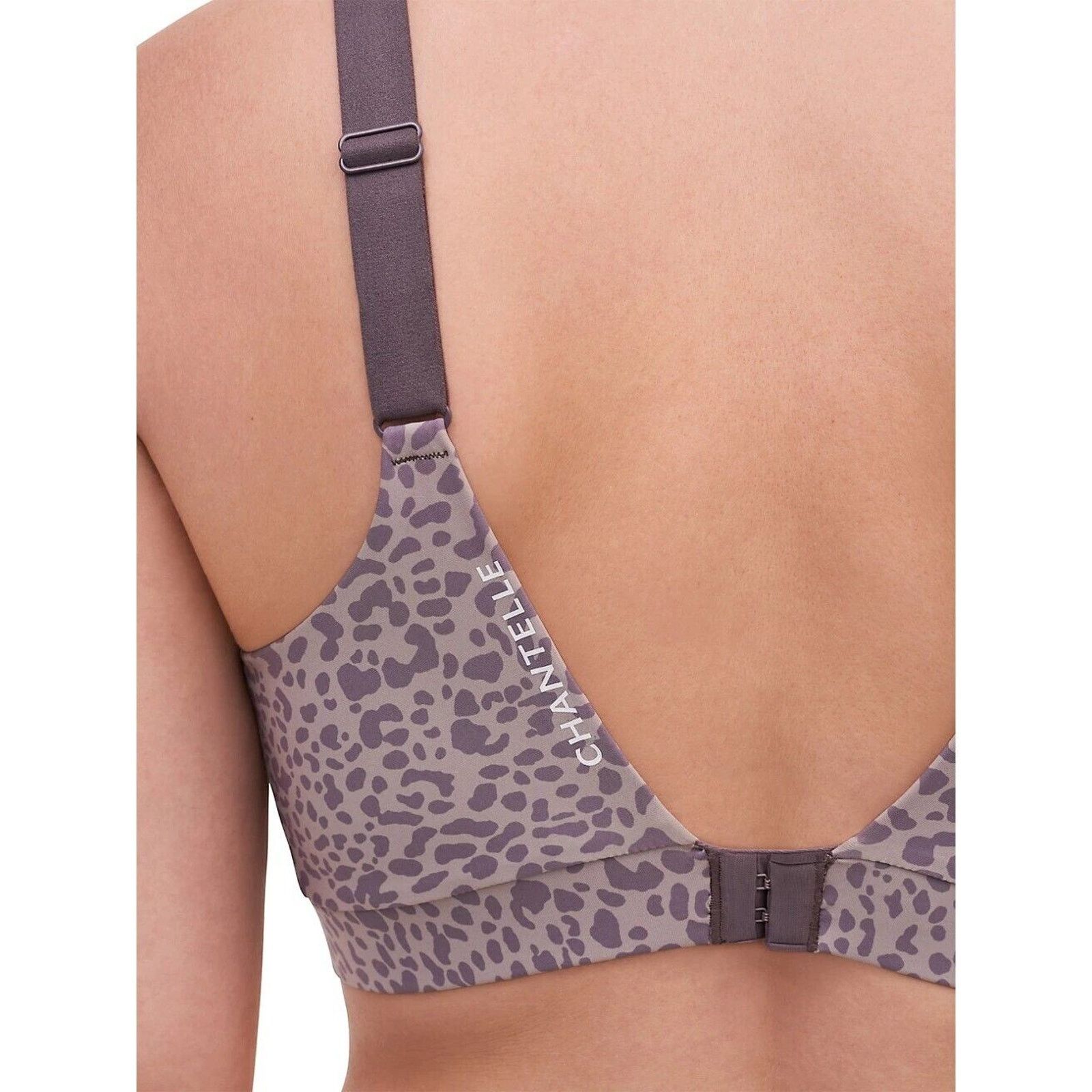 The Unbranded Brand Chantelle Women Taupe Leopard Wireless Yoga Sport Bra Size S Size ONE SIZE - 5 Thumbnail