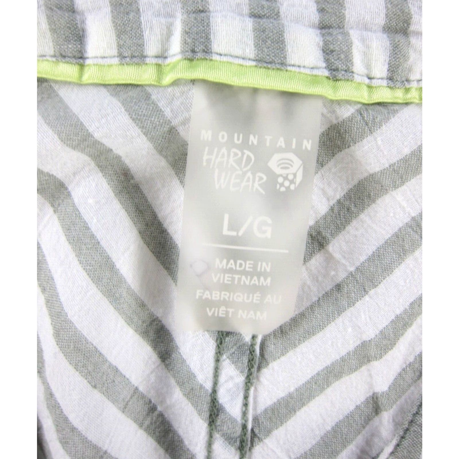 Mountain Hardwear Mountain Hardwear Shirt L Womens 100% Cotton Grey White Stripe Button Down Long Sleeve Shirt L Size L / US 10 / IT 46 - 3 Thumbnail