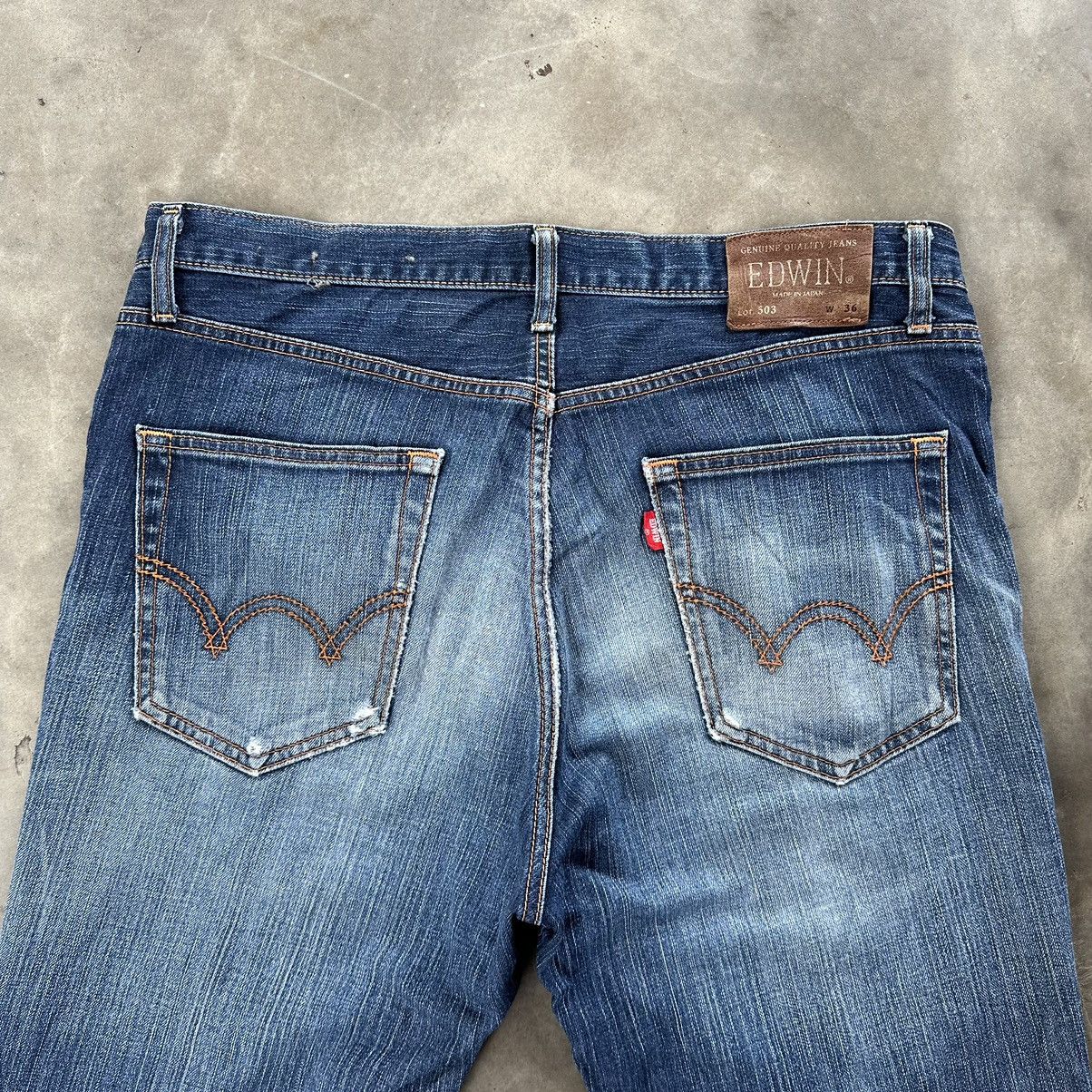 Japanese Brand Vintage Edwin Raw Faded Denim Jean Made In Japan Size 36 Size US 36 / EU 52 - 12 Thumbnail
