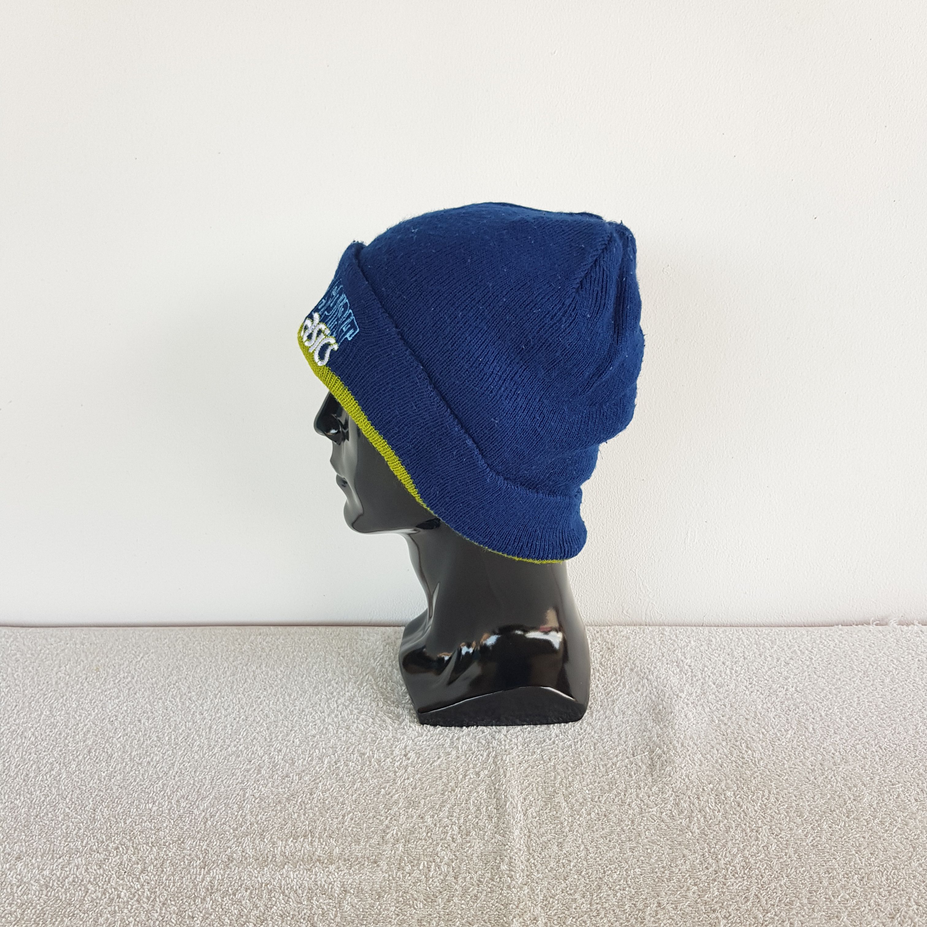 Asics Vintage Asics Beanie Ribbed Fair Isle Knit Snow Caps Hats. Size ONE SIZE - 4 Thumbnail