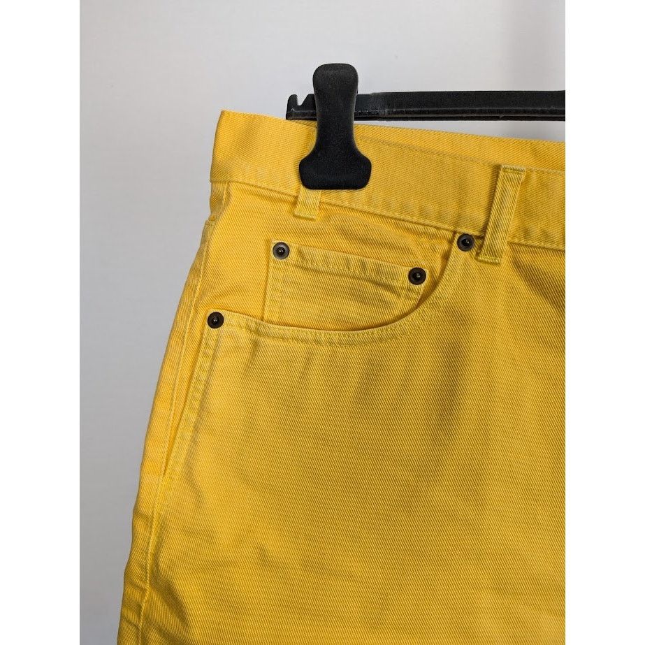 Saint Laurent Paris o1rshd1 Denim Short in Yellow Size US 34 / EU 50 - 6 Thumbnail