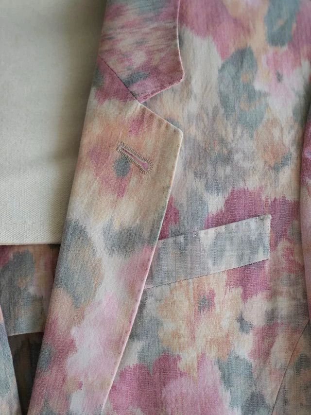 Other JPG Vintage Ink Wash Floral Suit Jacket Women's Size S / US 4 / IT 40 - 4 Thumbnail