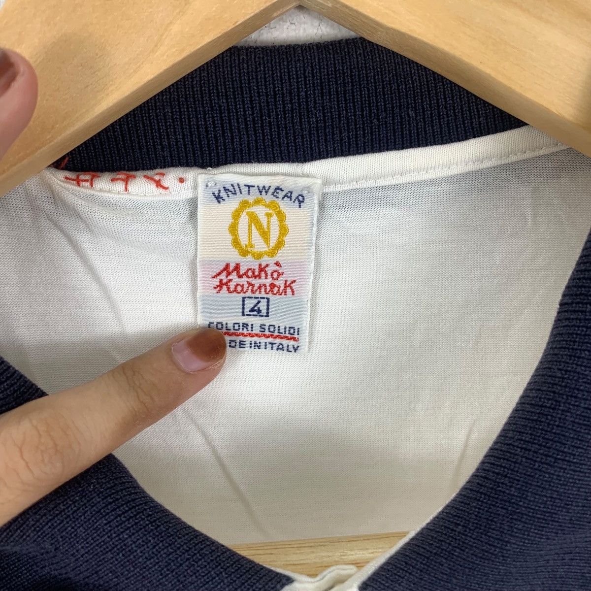 Vintage Vintage BRUNO NALDI SEA Naval Made In Italy Polo Tee Shirt Size S / US 4 / IT 40 - 8 Thumbnail