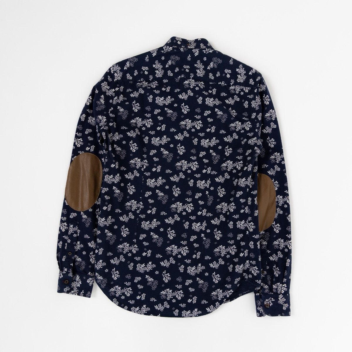 Zara ZARA Man Floral Shirt Mens Navy Blue Button Down Long Sleeve Size US S / EU 44-46 / 1 - 4 Thumbnail