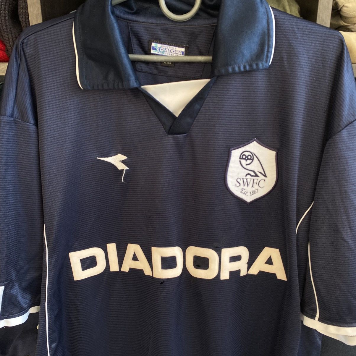 Diadora Vintage Diadora Sheffield Wednesday 2002 Home soccer jersey Size US XL / EU 56 / 4 - 2 Thumbnail