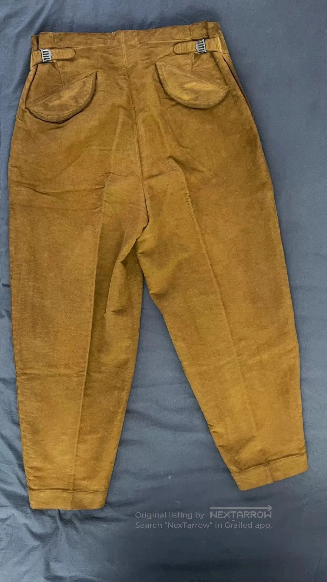 Other Brown Suede Casual Pants Size 34. Size US 34 / EU 50 - 4 Thumbnail