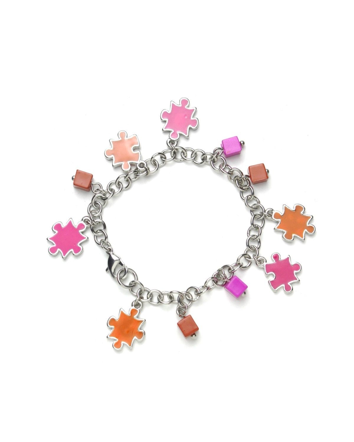 2000S JAPANESE MADE PUZZLE CHARM BRACELET