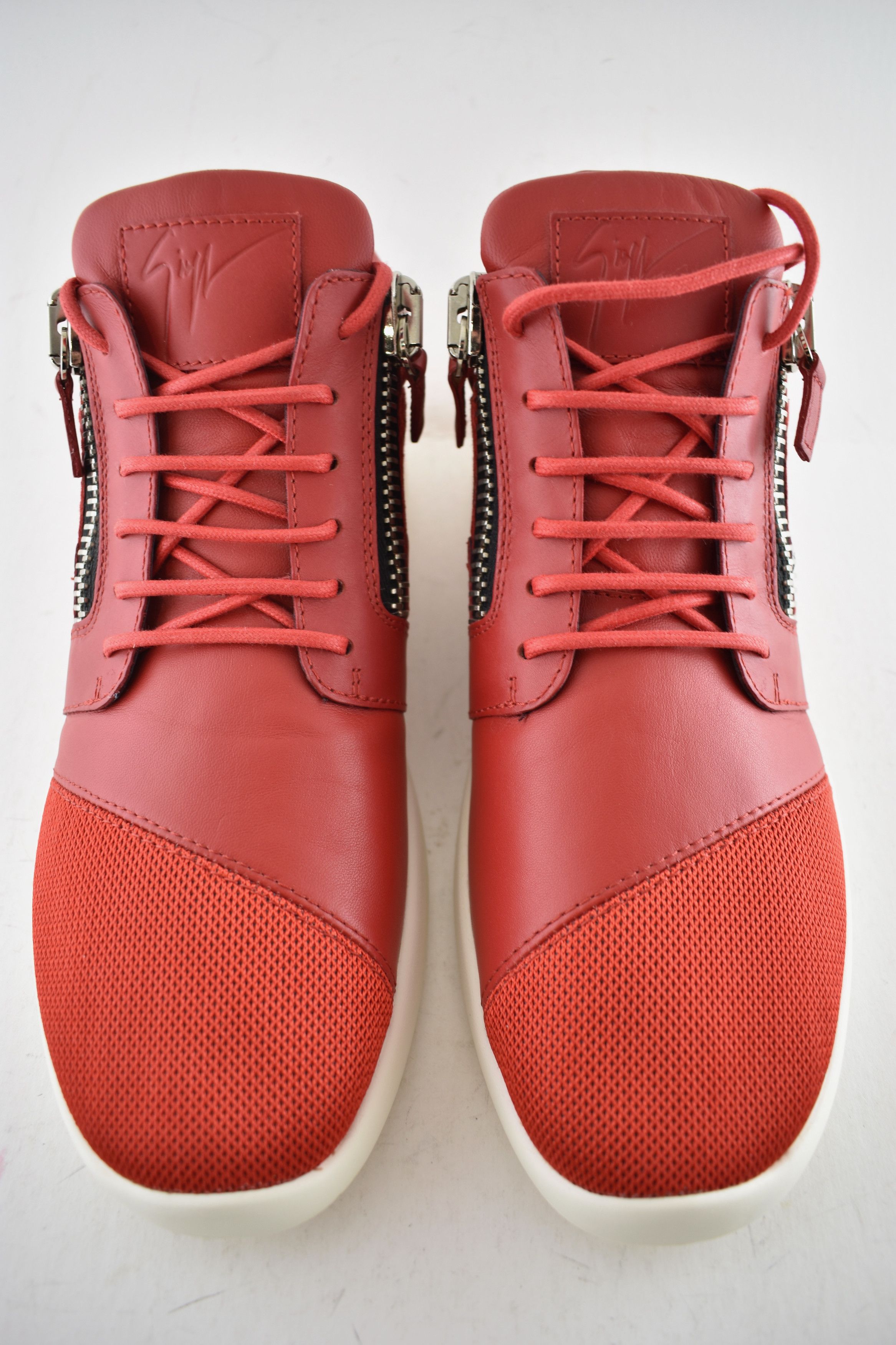 Giuseppe Zanotti Megatron Red Low Top Mix Mid Runner Trainer Sneaker 43 10 Size US 10 / EU 43 - 5 Thumbnail
